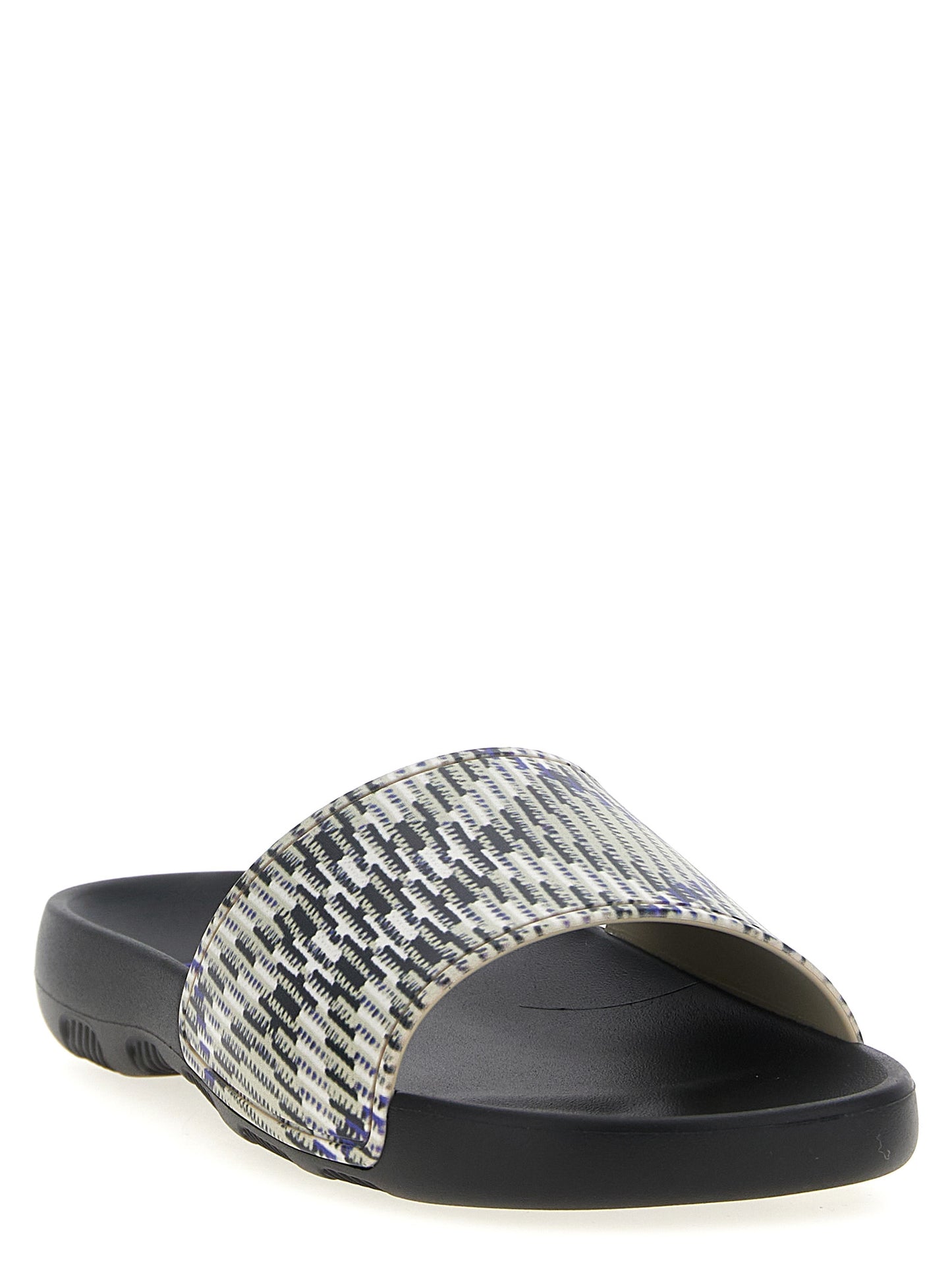 Burberry Multicolor 'Dive Check' Sandals Curated Luxury Accessories by Orvyn