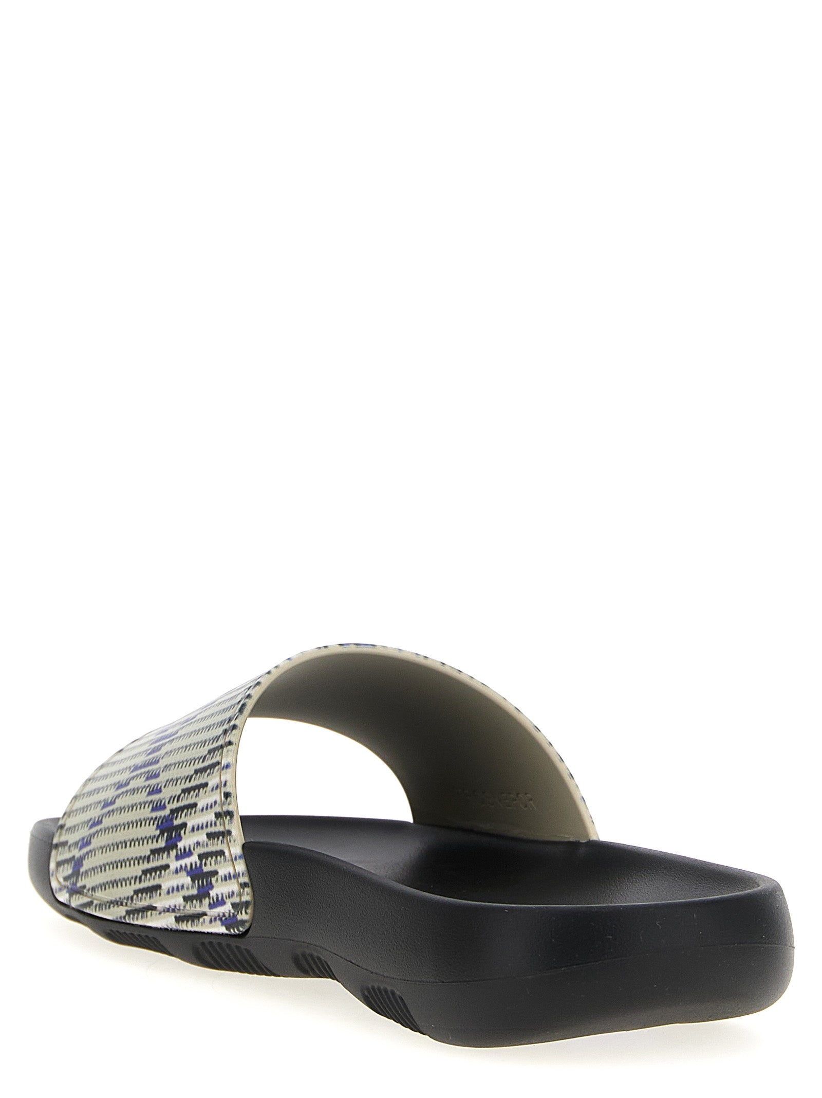 Burberry Multicolor 'Dive Check' Sandals Curated Luxury Accessories by Orvyn