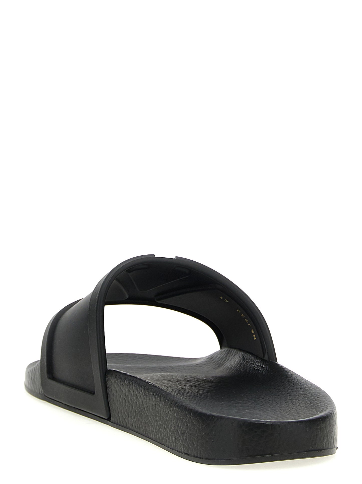 Valentino Garavani Black Plastic Slides Curated Luxury Accessories by Orvyn