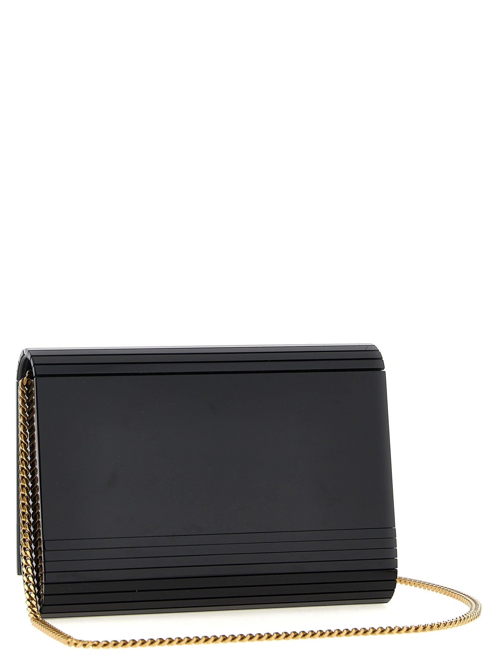 Saint Laurent Black Plexiglass Crossbody Bag Curated Luxury Accessories by Orvyn