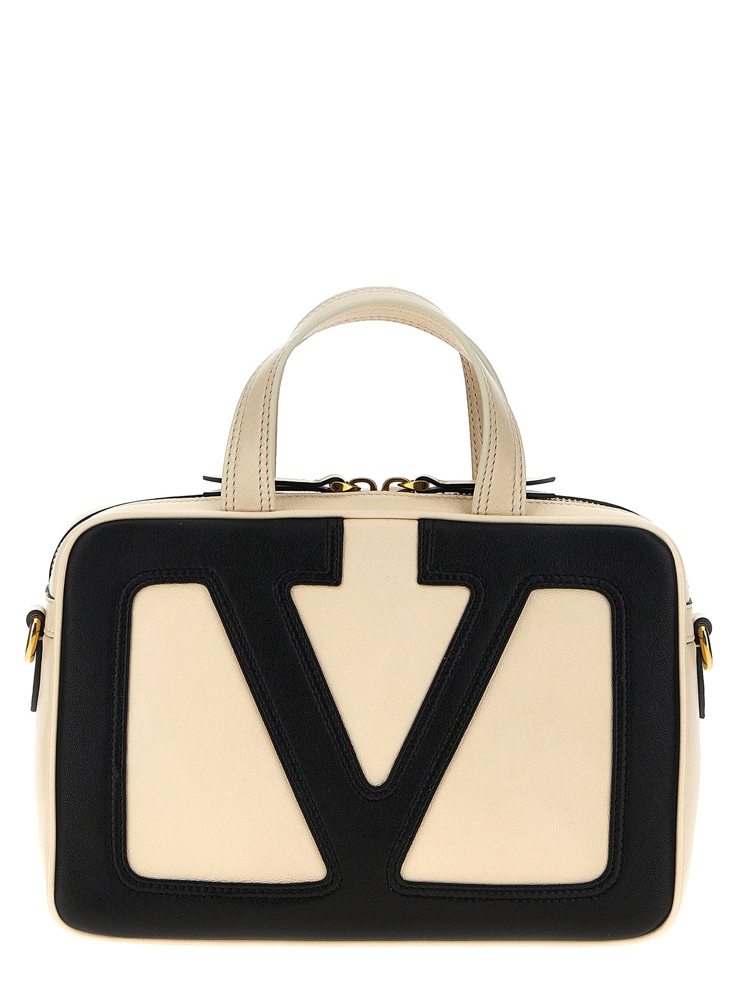 Valentino Garavani Bicolor Lamb Leather Handbag Curated Luxury Accessories by Orvyn