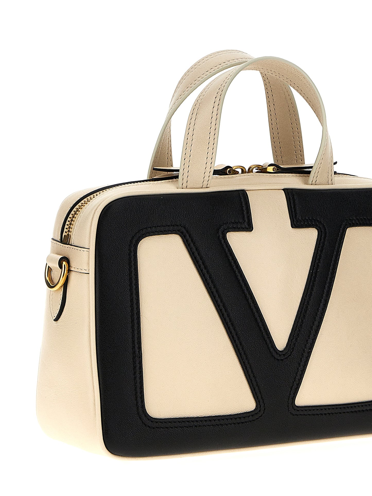 Valentino Garavani Bicolor Lamb Leather Handbag Curated Luxury Accessories by Orvyn