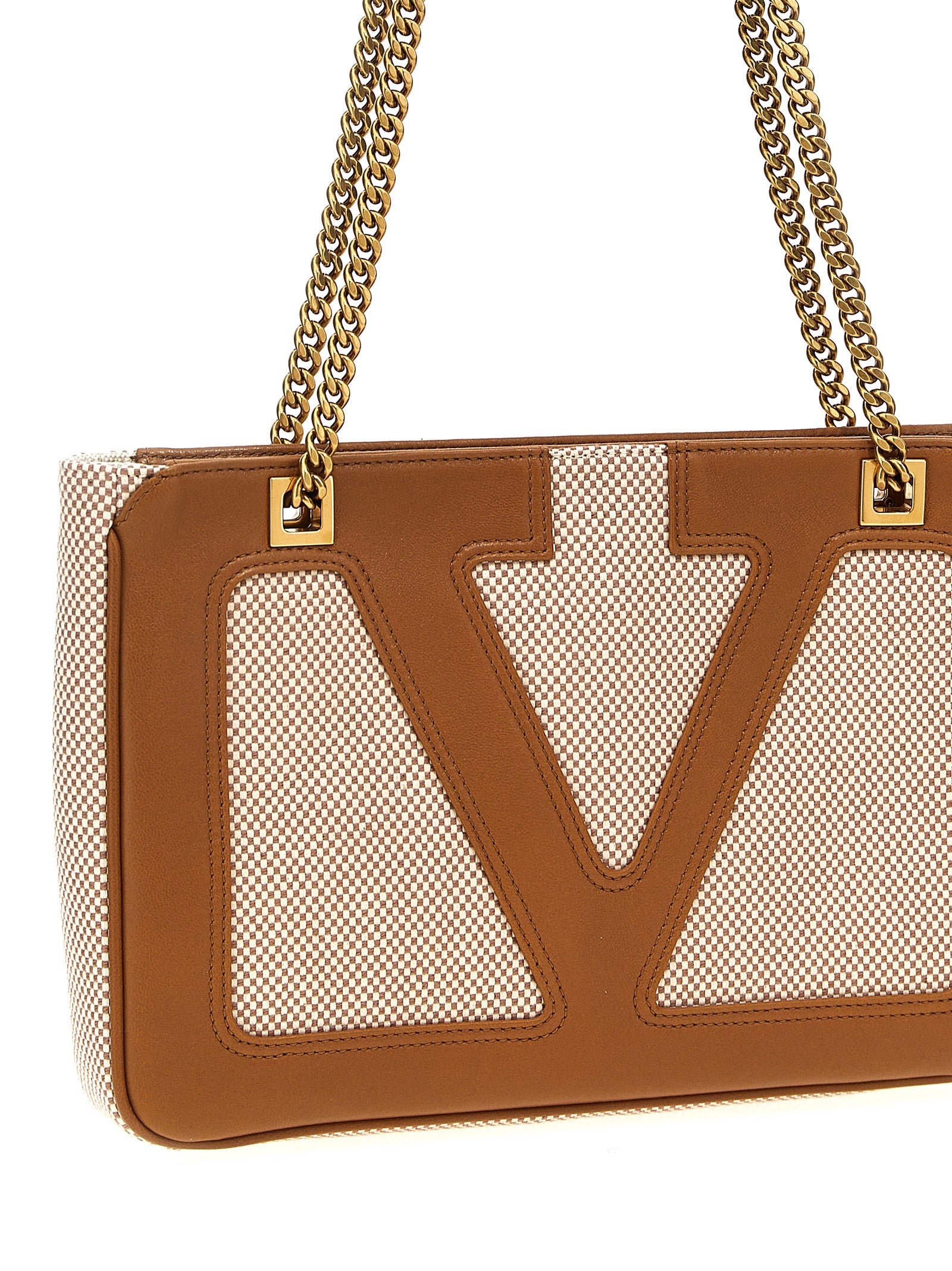 Valentino Garavani Beige Cotton Tote Bag Curated Luxury Accessories by Orvyn