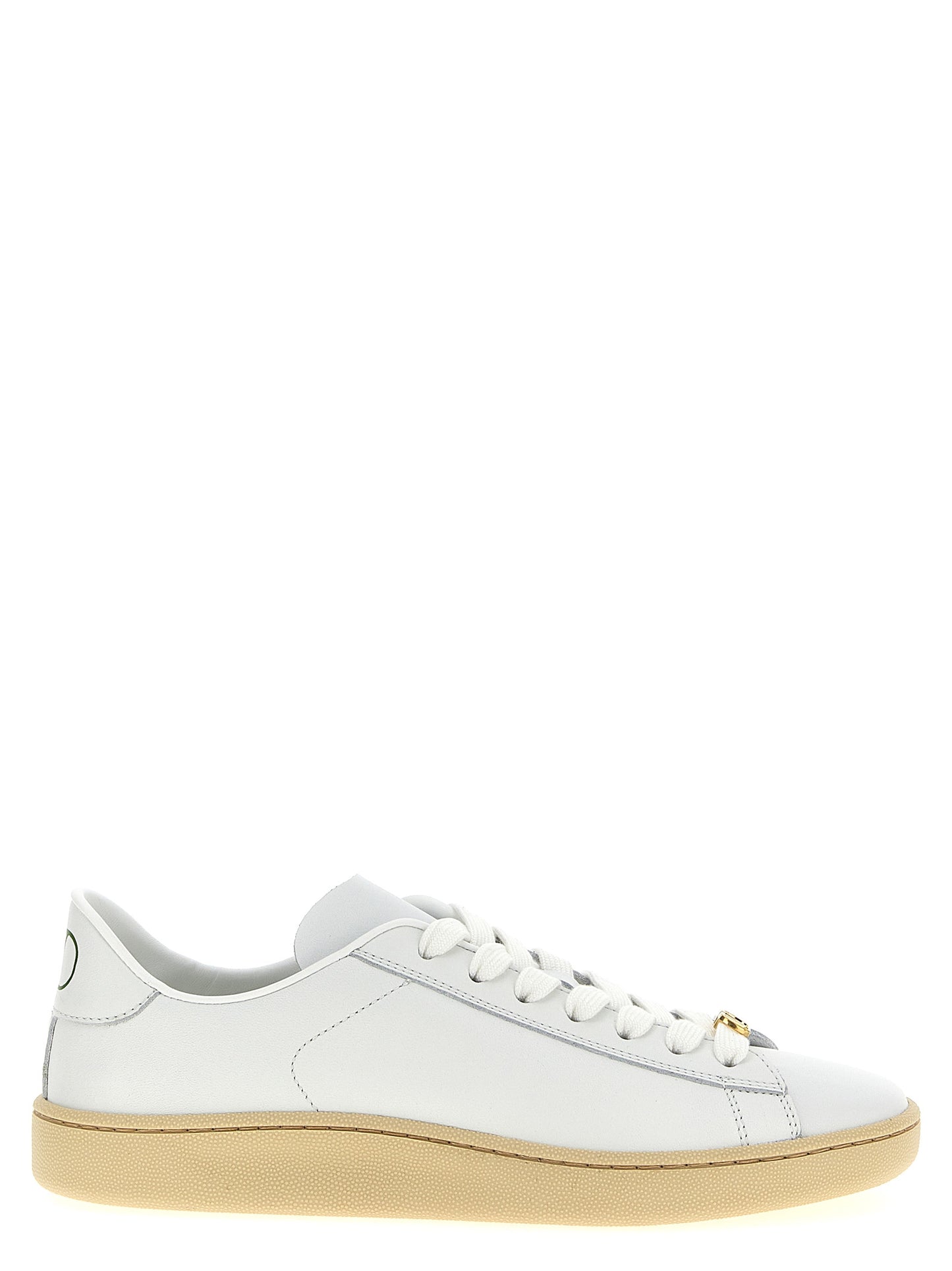 Valentino Garavani White Calfskin Low Top Sneakers Curated Luxury Accessories by Orvyn