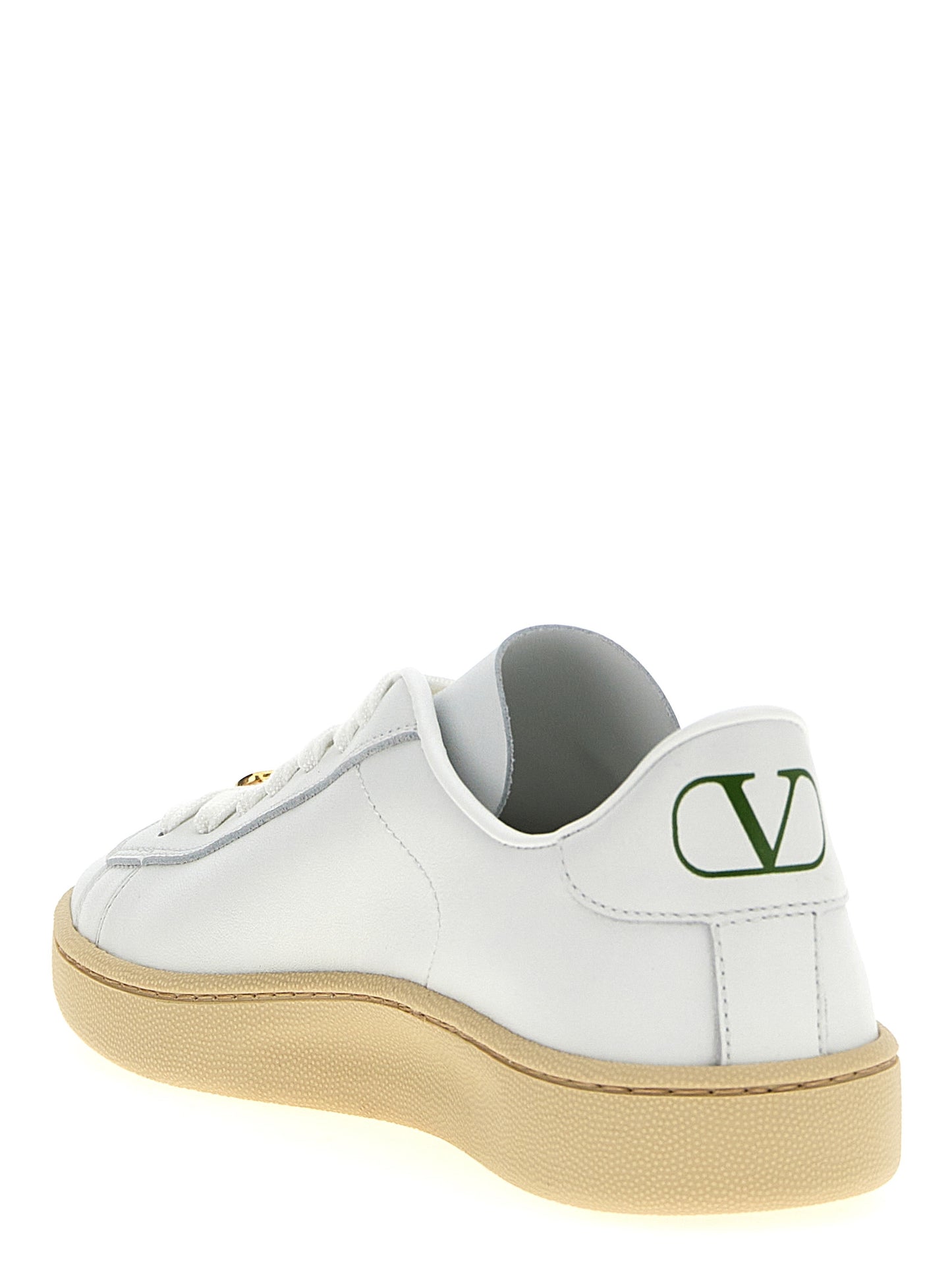 Valentino Garavani White Calfskin Low Top Sneakers Curated Luxury Accessories by Orvyn