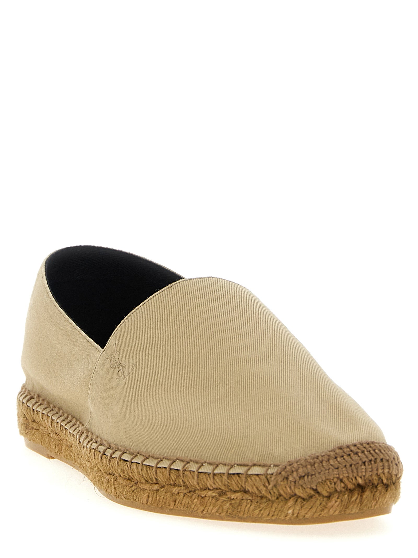 Saint Laurent Beige Cotton Espadrilles Curated Luxury Accessories by Orvyn
