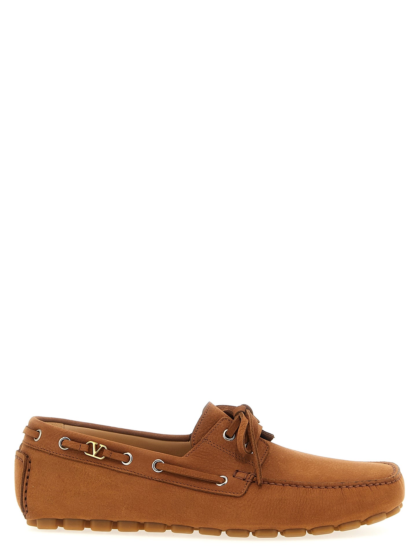 Valentino Garavani Brown Calfskin Slip-On Loafers Curated Luxury Accessories by Orvyn