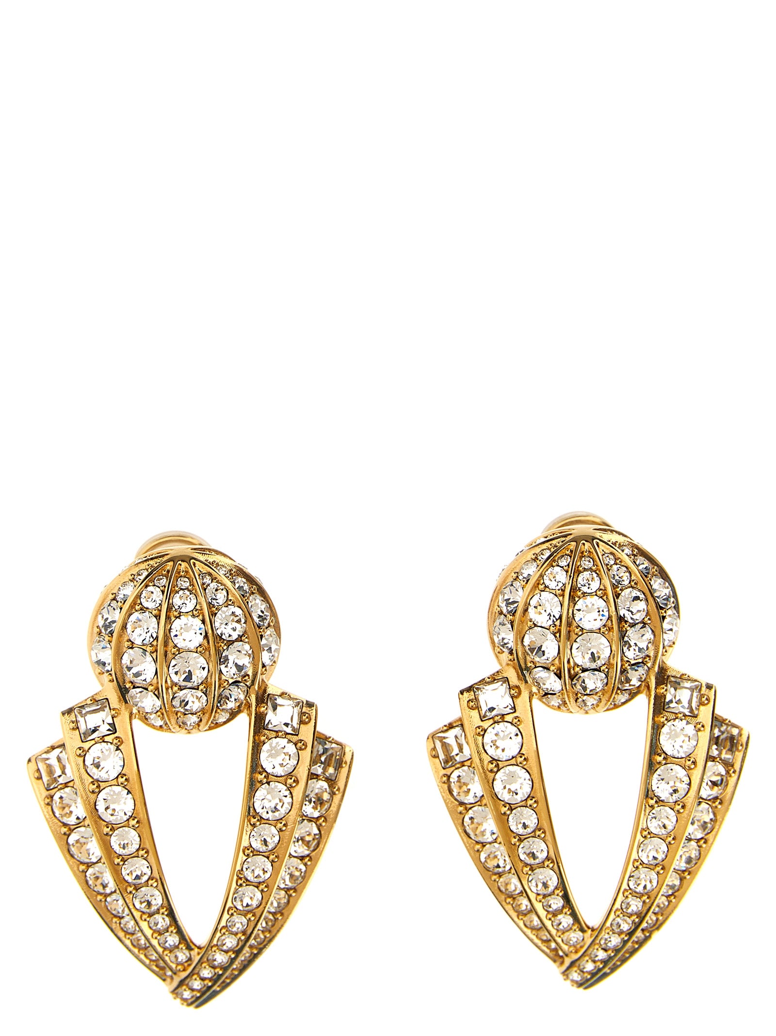 Valentino Garavani Gold Brass Earrings Curated Luxury Accessories by Orvyn
