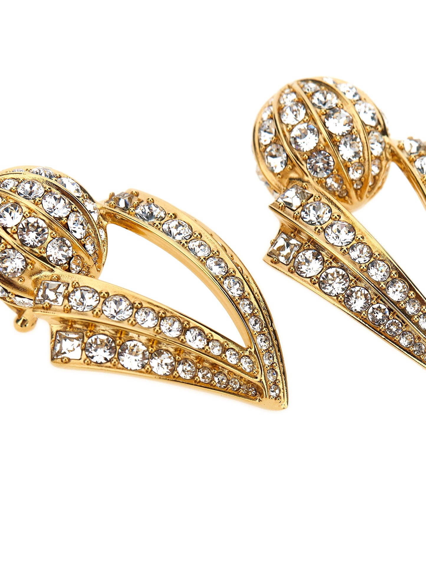 Valentino Garavani Gold Brass Earrings Curated Luxury Accessories by Orvyn