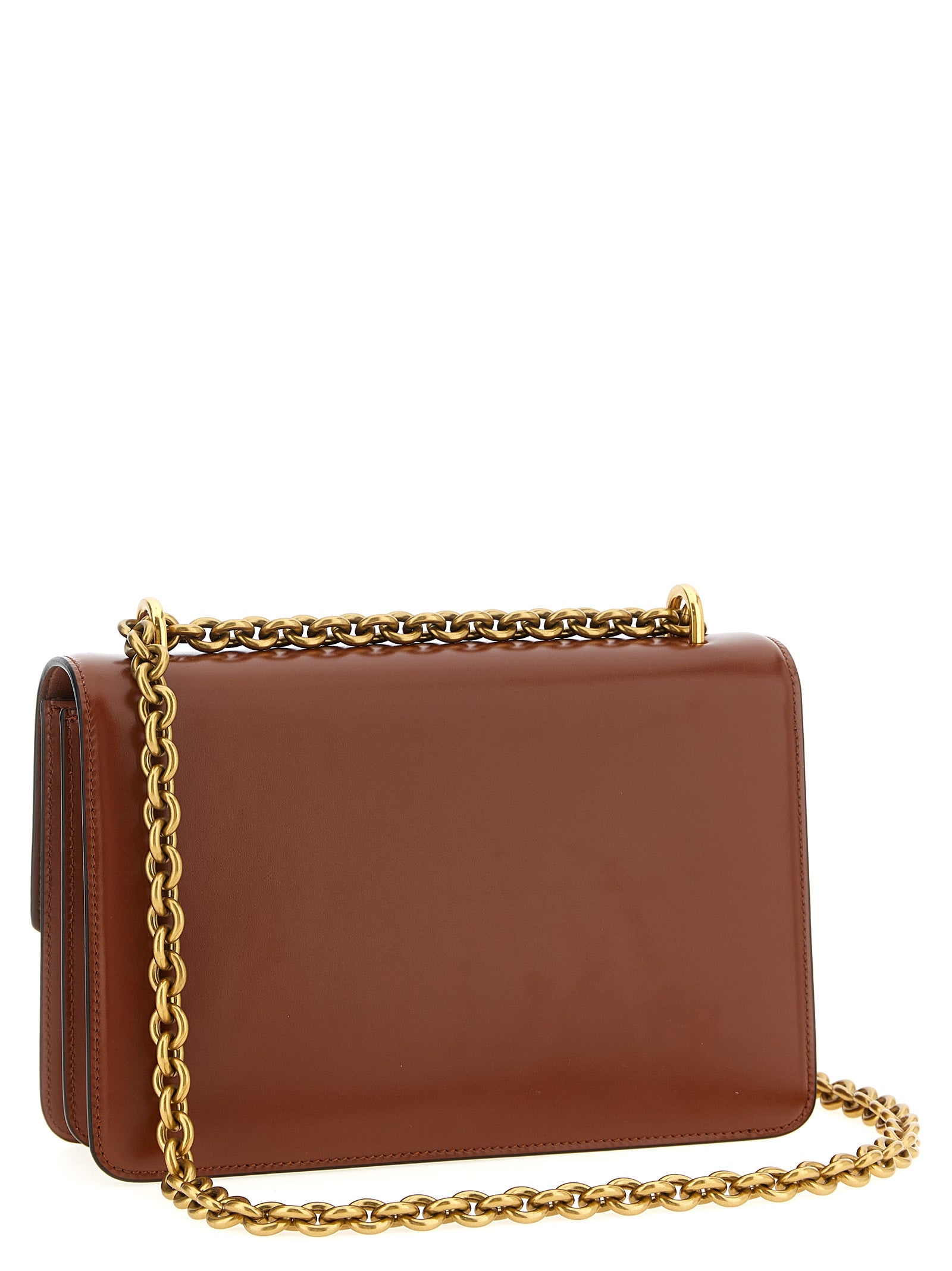 Valentino Garavani Brown Calfskin Shoulder Bag Curated Luxury Accessories by Orvyn