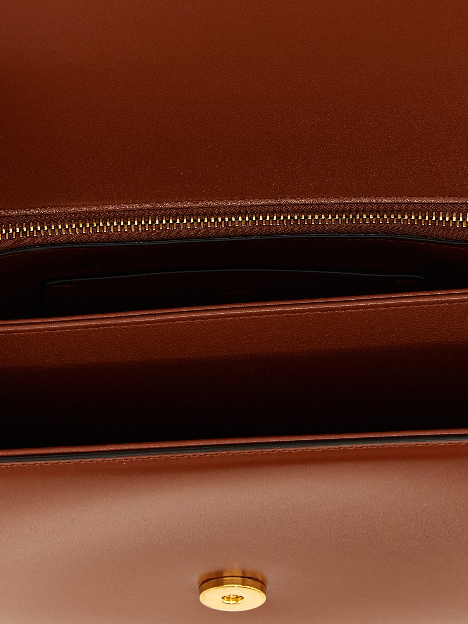 Valentino Garavani Brown Calfskin Shoulder Bag Curated Luxury Accessories by Orvyn