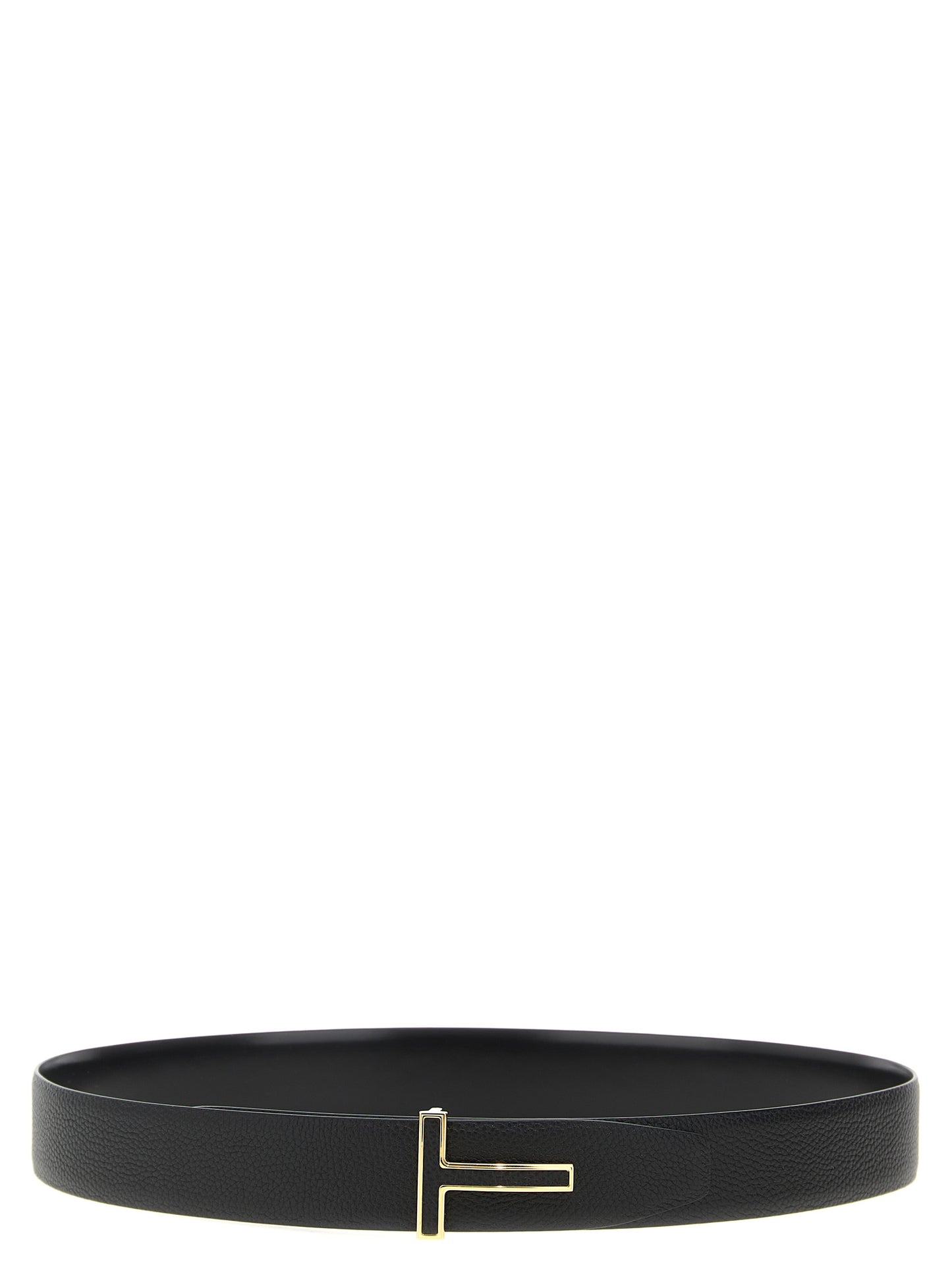 Tom Ford Black Calfskin Regular Belt Curated Luxury Accessories by Orvyn