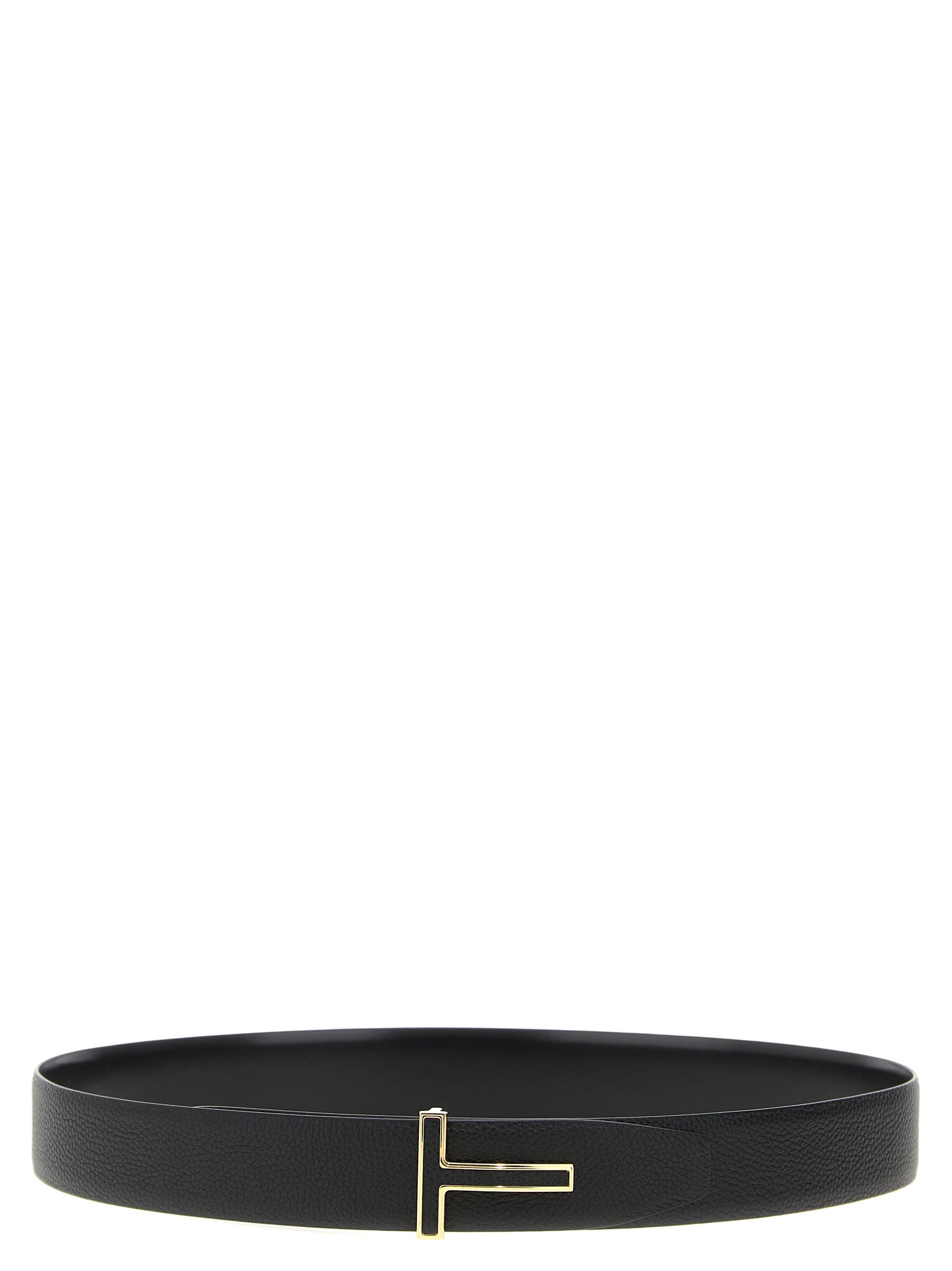 Tom Ford Black Calfskin Regular Belt Curated Luxury Accessories by Orvyn