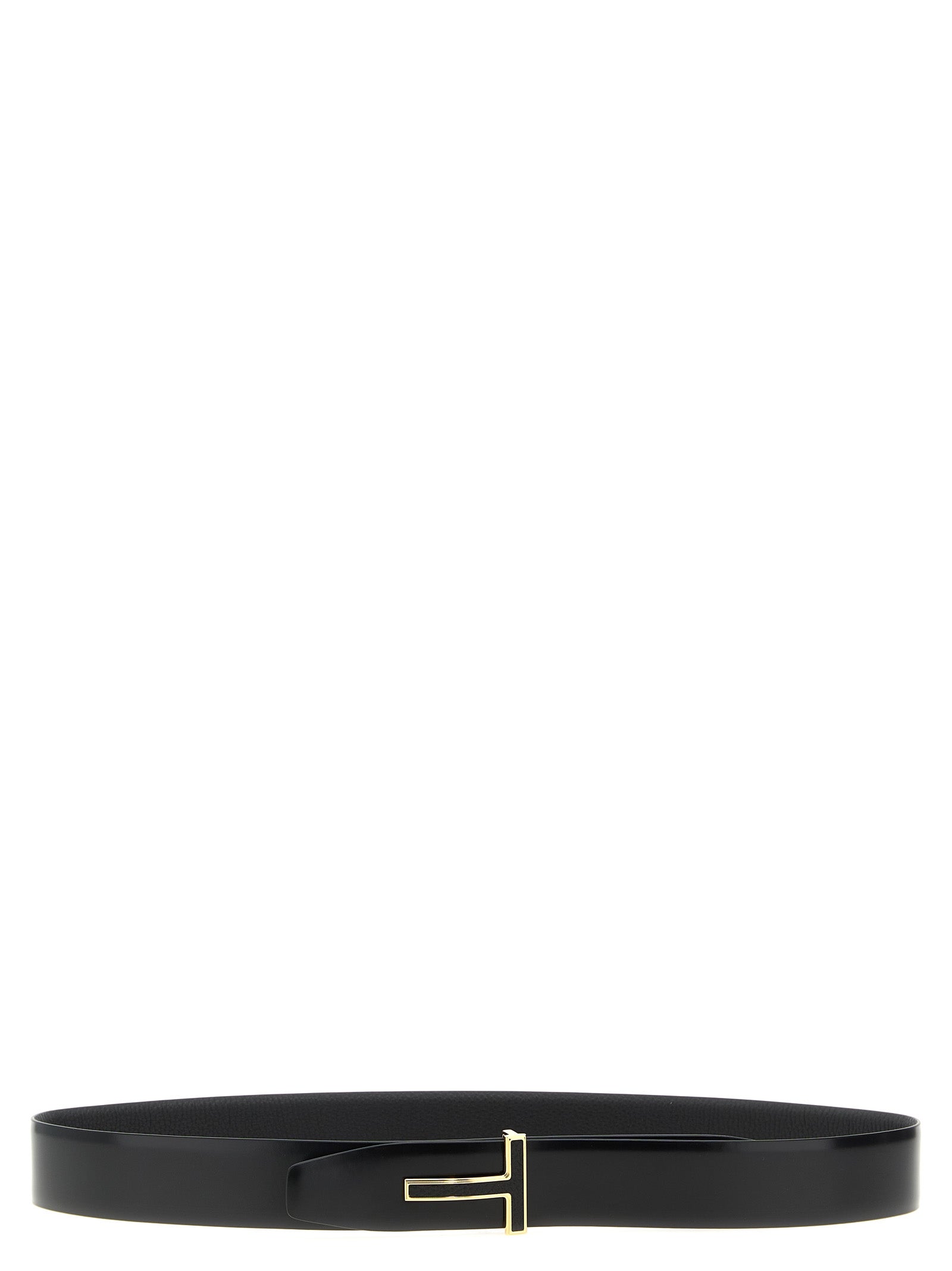 Tom Ford Black Calfskin Regular Belt Curated Luxury Accessories by Orvyn