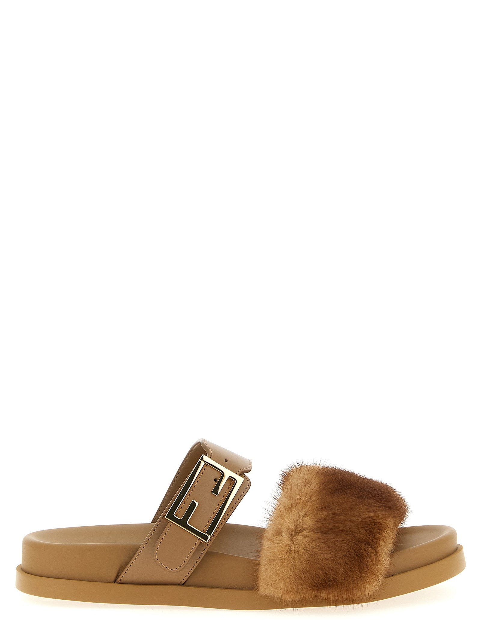 Fendi Brown 'S Opulent' Slides braun