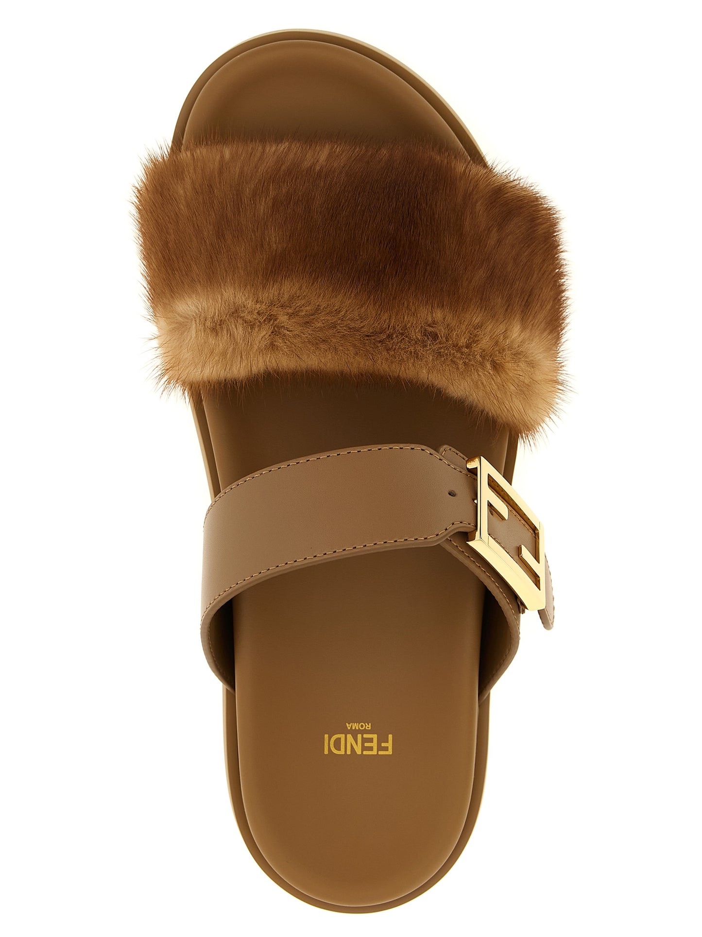 Fendi Brown 'S Opulent' Slides braun