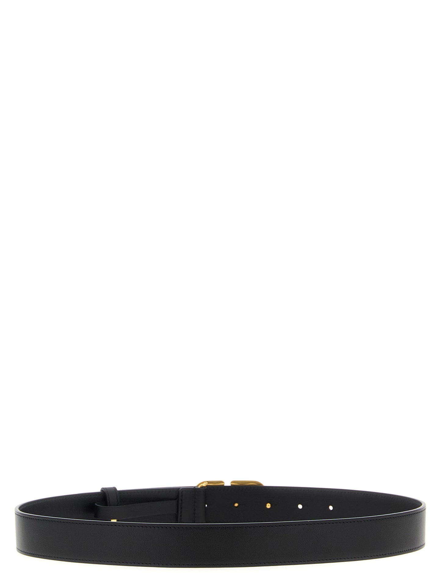Valentino Garavani Black Calfskin Regular Belt Curated Luxury Accessories by Orvyn