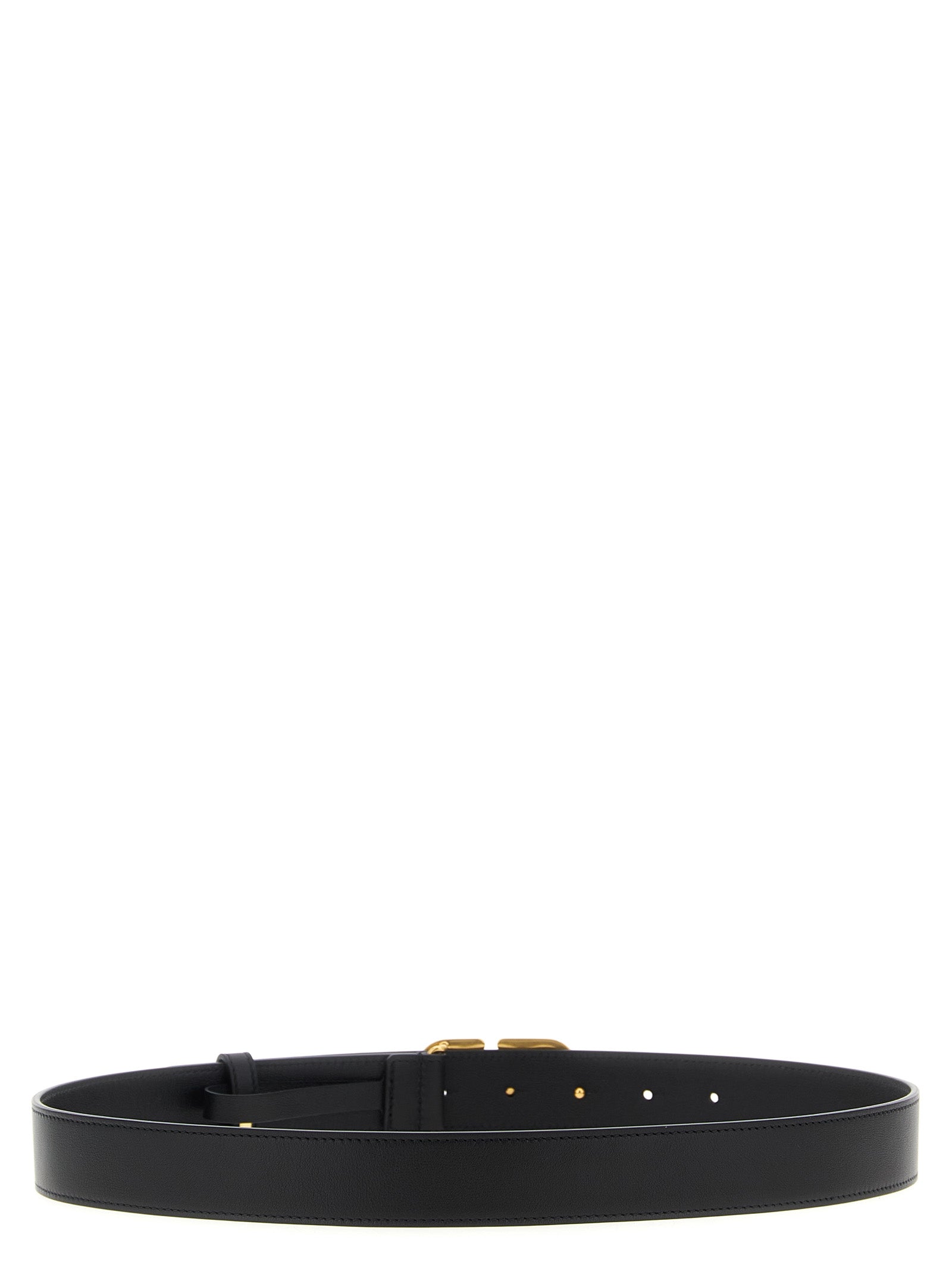 Valentino Garavani Black Calfskin Regular Belt Curated Luxury Accessories by Orvyn