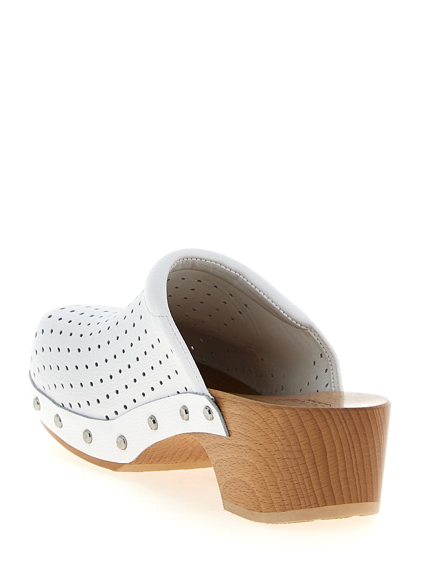 Balenciaga White Calfskin Clogs Curated Luxury Accessories by Orvyn