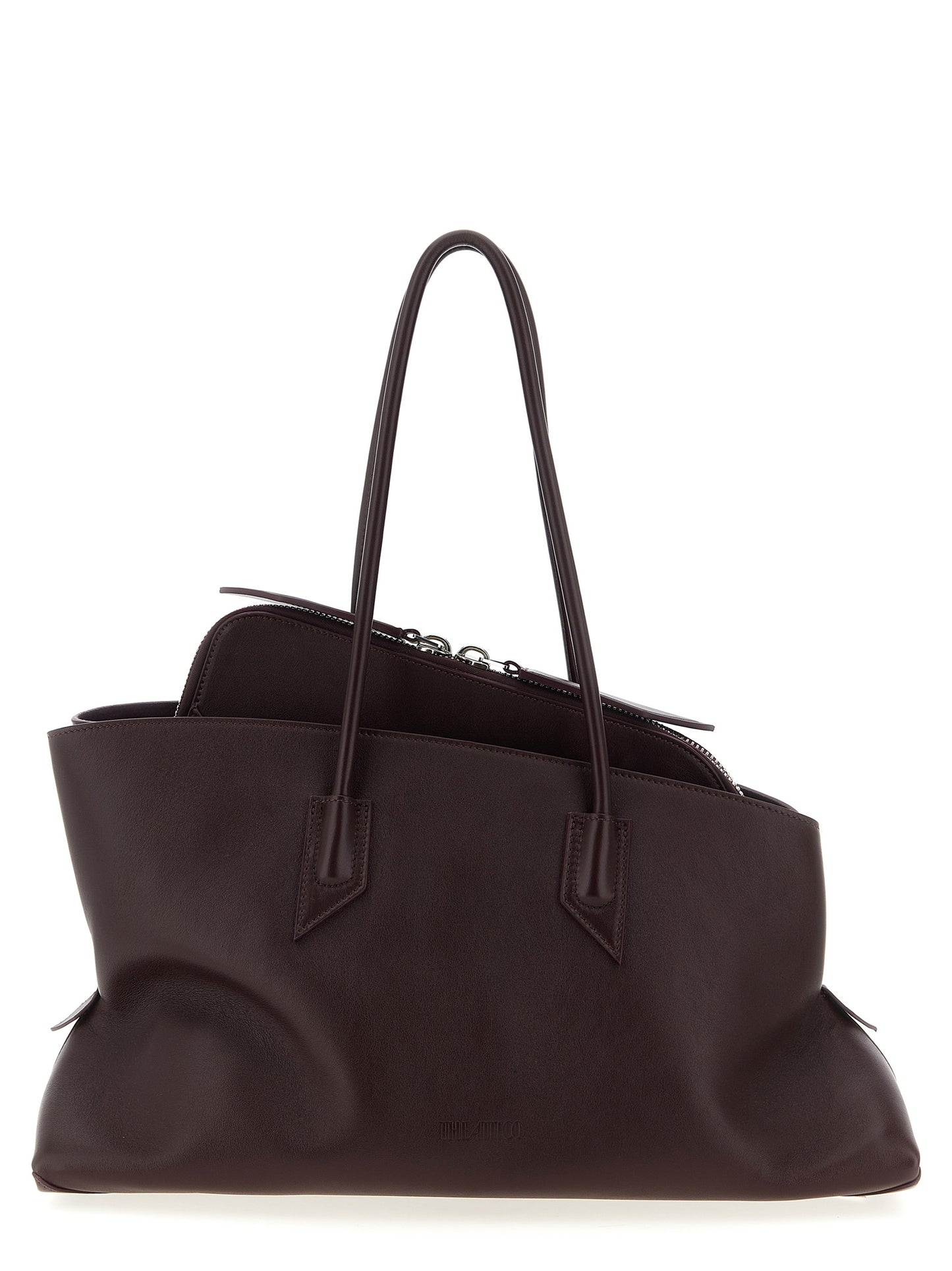 The Attico Purple Calfskin Shoulder Bag Curated Luxury Accessories by Orvyn