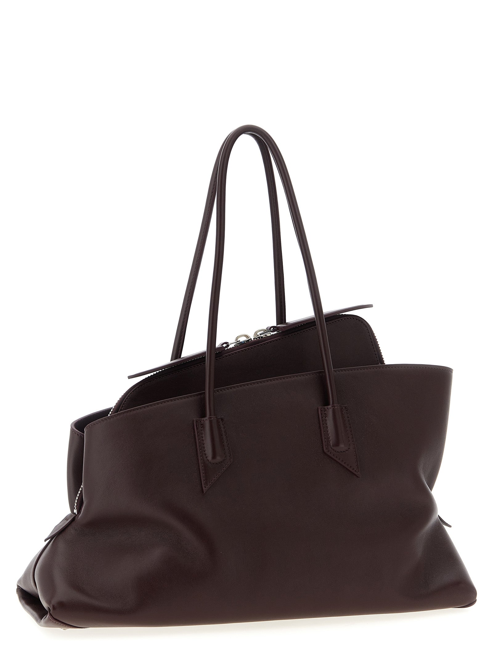 The Attico Purple Calfskin Shoulder Bag Curated Luxury Accessories by Orvyn