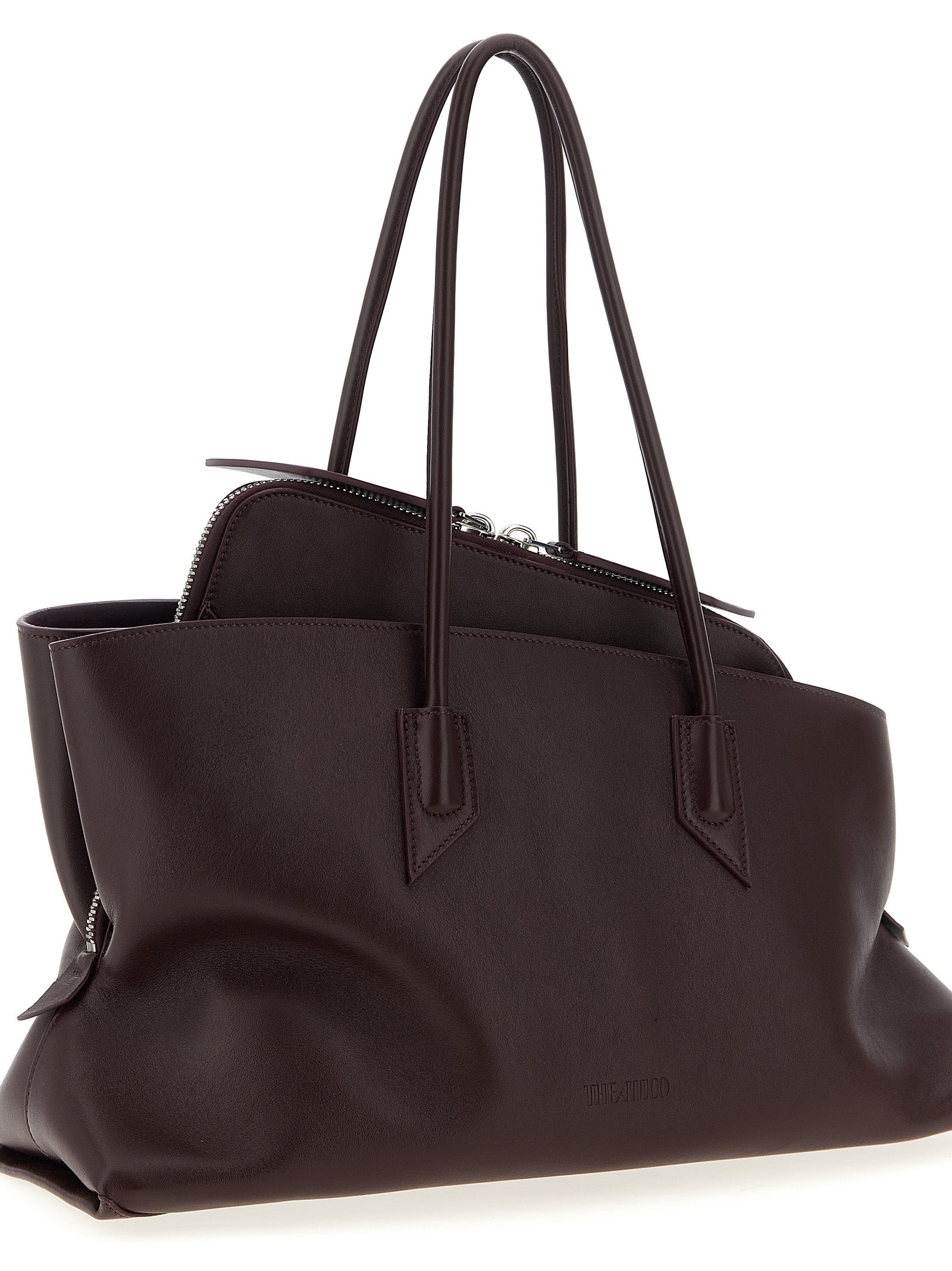 The Attico Purple Calfskin Shoulder Bag Curated Luxury Accessories by Orvyn