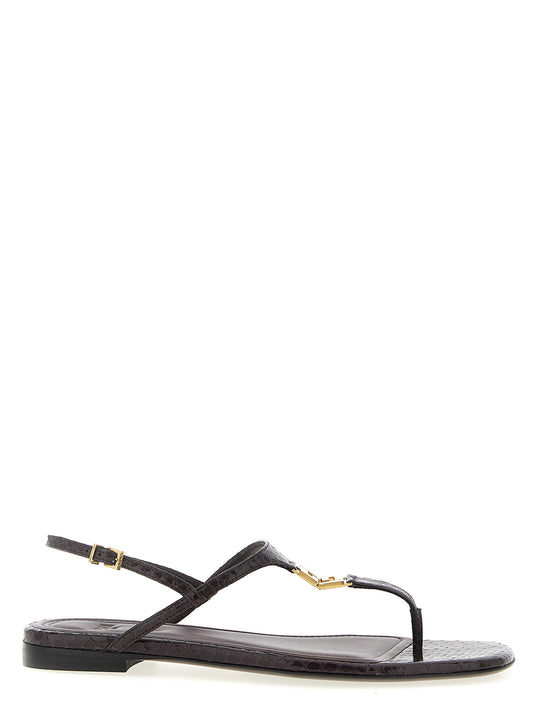 Fendi Purple Elastane Flat Sandals Curated Luxury Accessories by Orvyn
