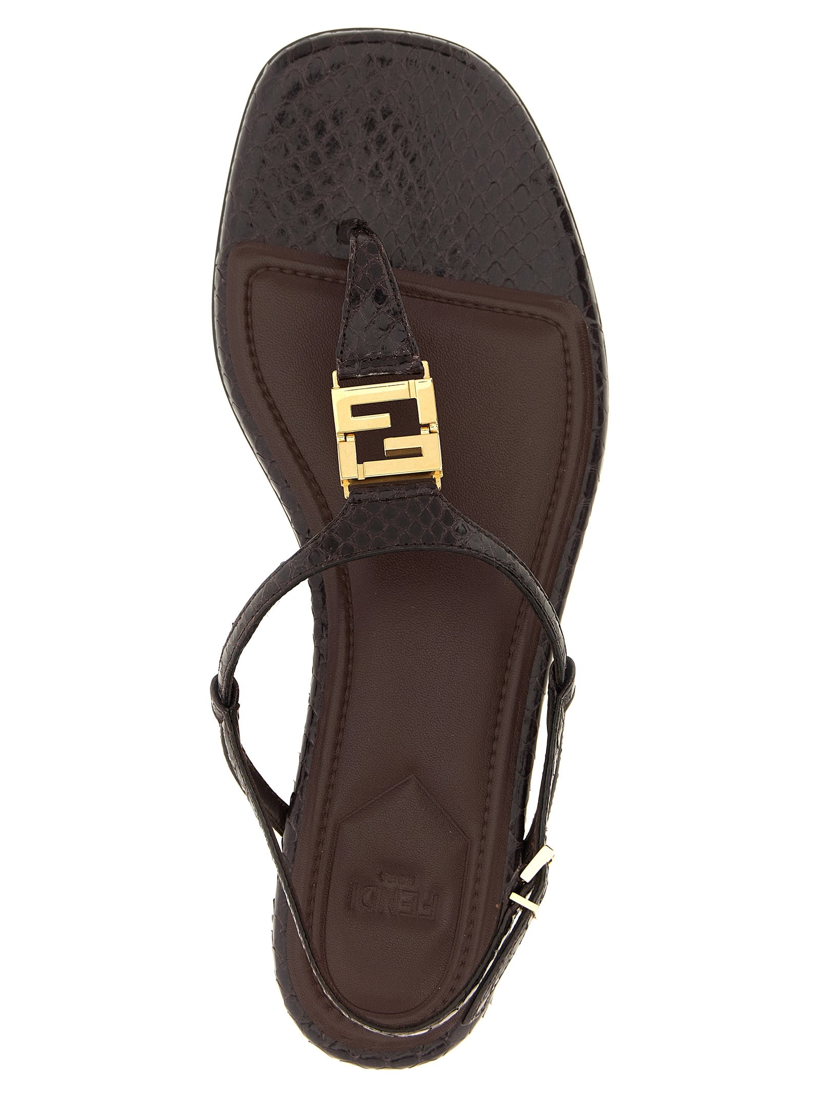 Fendi Purple Elastane Flat Sandals Curated Luxury Accessories by Orvyn