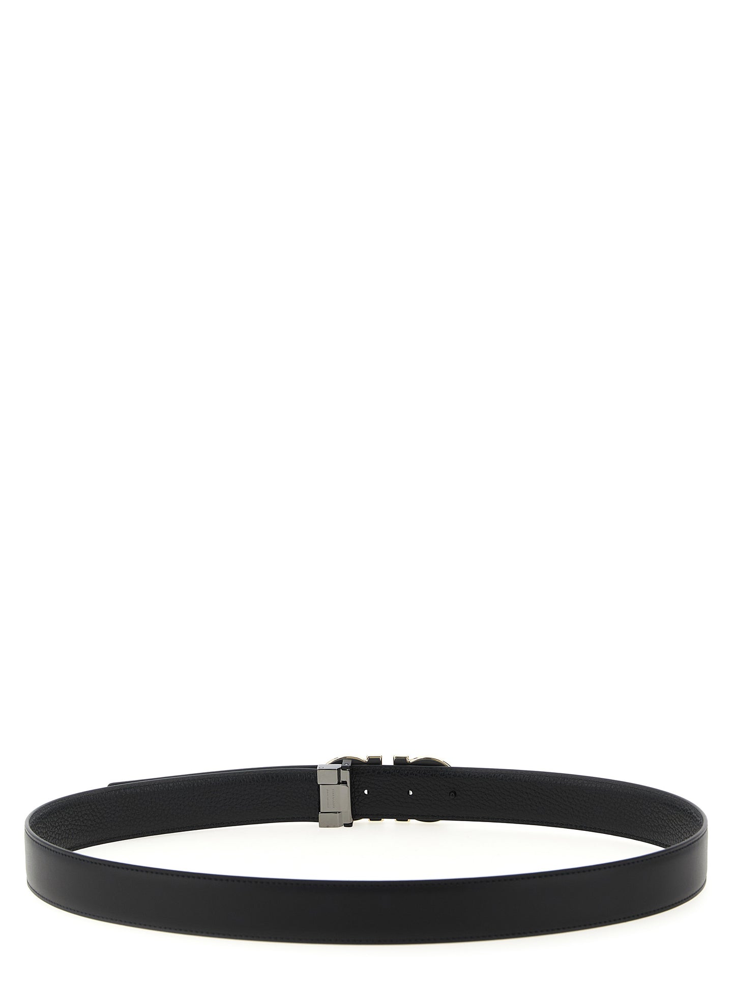 Ferragamo Black Calfskin Regular Belt Curated Luxury Accessories by Orvyn