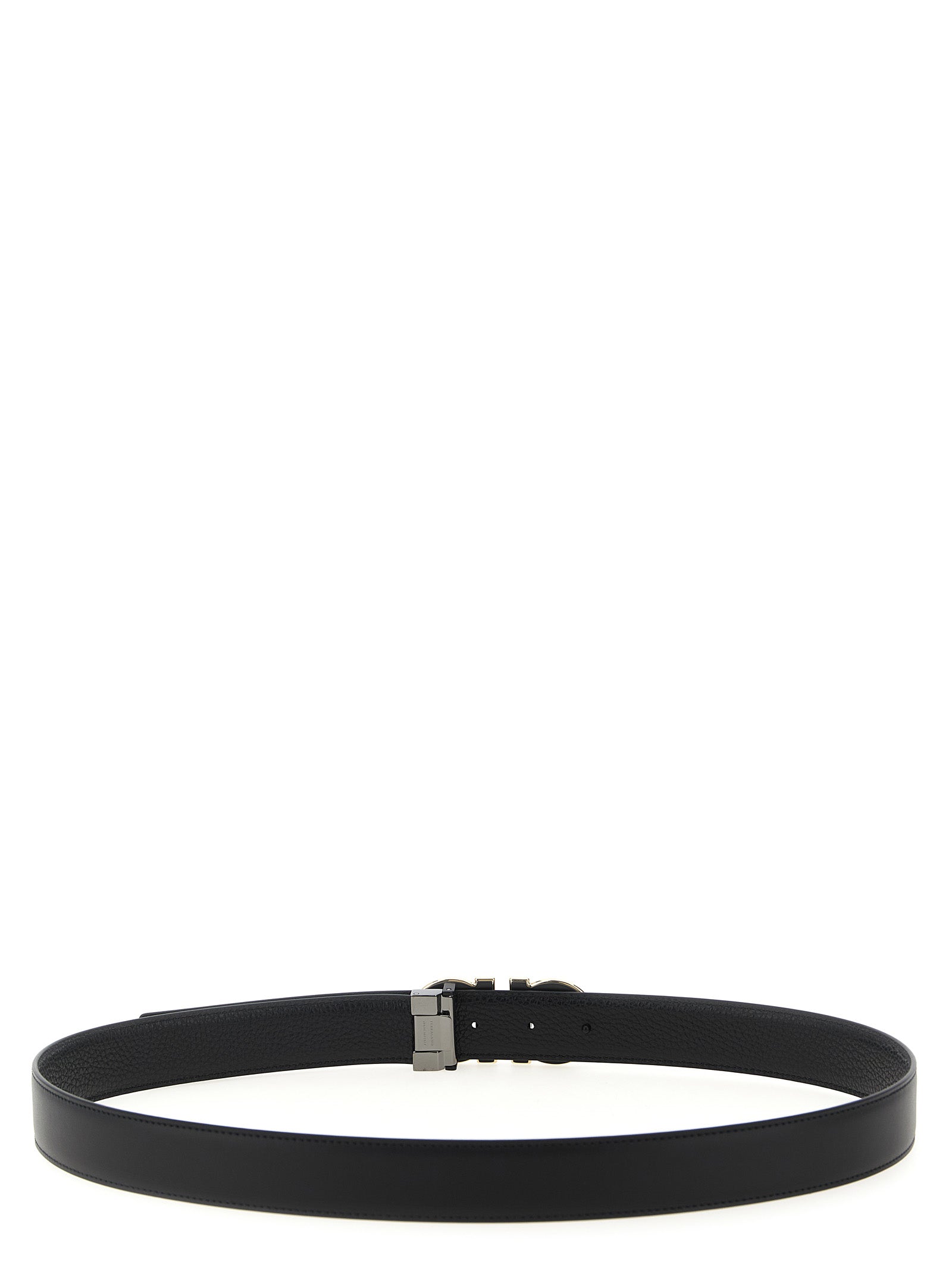 Ferragamo Black Calfskin Regular Belt Curated Luxury Accessories by Orvyn