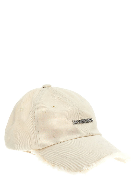 Jacquemus White Cotton Cap (Baseball Hat) Curated Luxury Accessories by Orvyn
