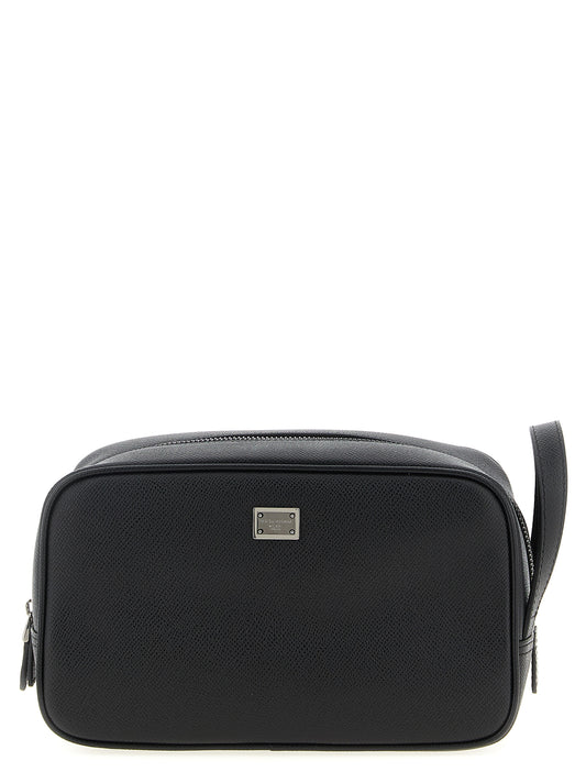 Dolce & Gabbana Black Calfskin Leather Wallet Curated Luxury Accessories by Orvyn