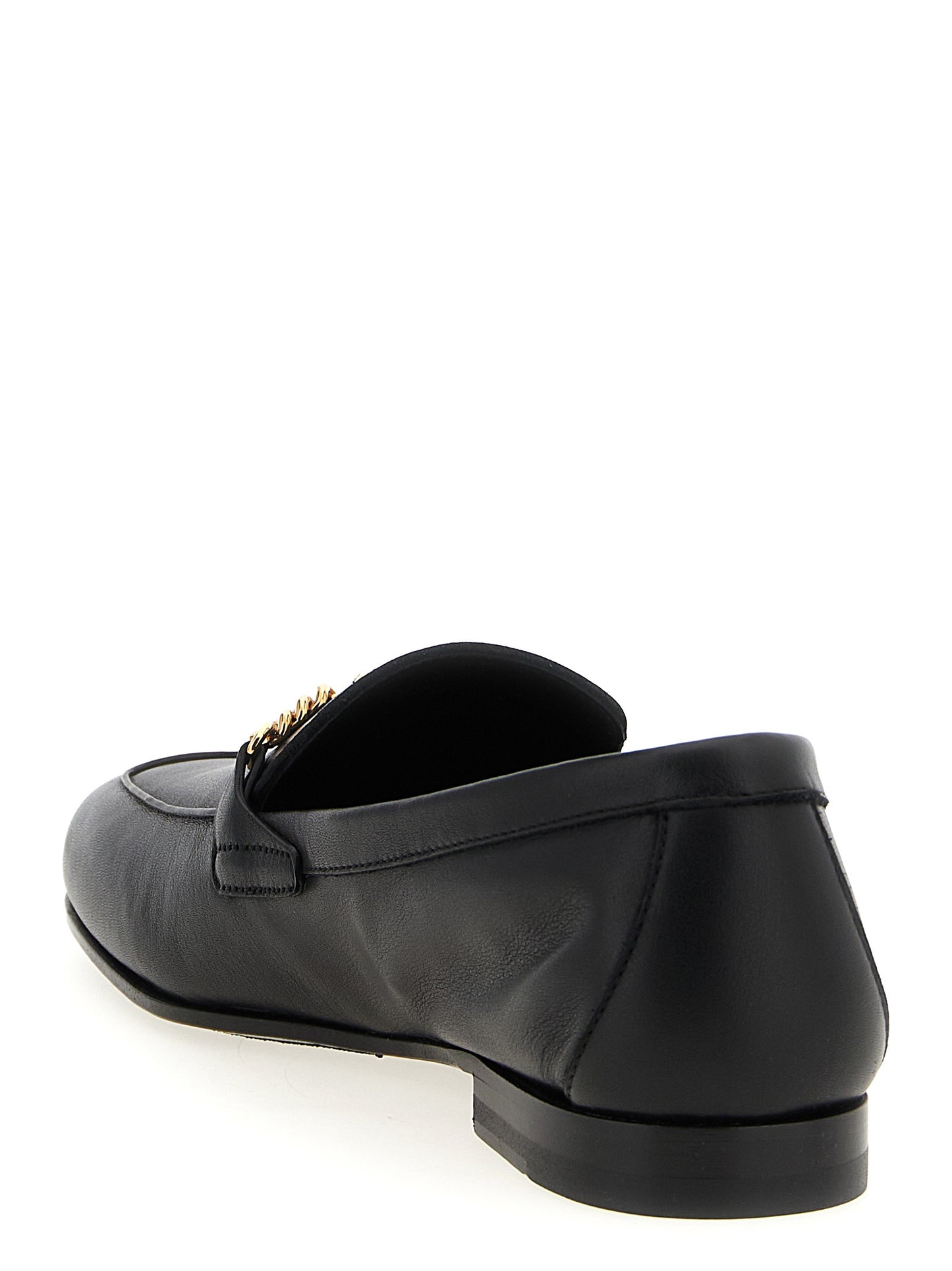 Versace Black Calfskin Slip-On Loafers Curated Luxury Accessories by Orvyn
