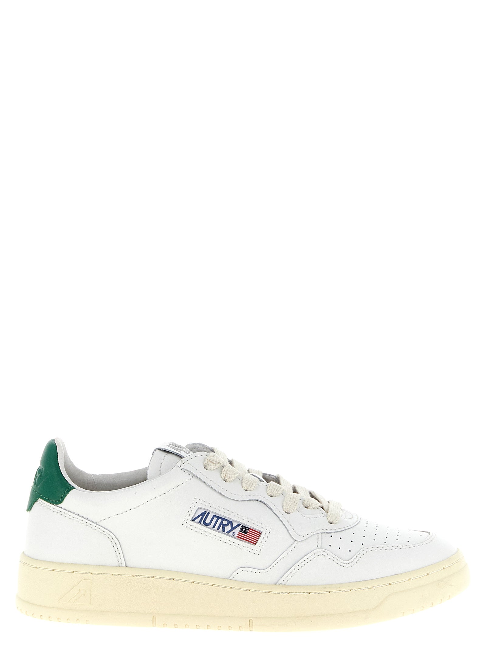 Autry Bicolor Goatskin Low Top Sneakers Curated Luxury Accessories by Orvyn
