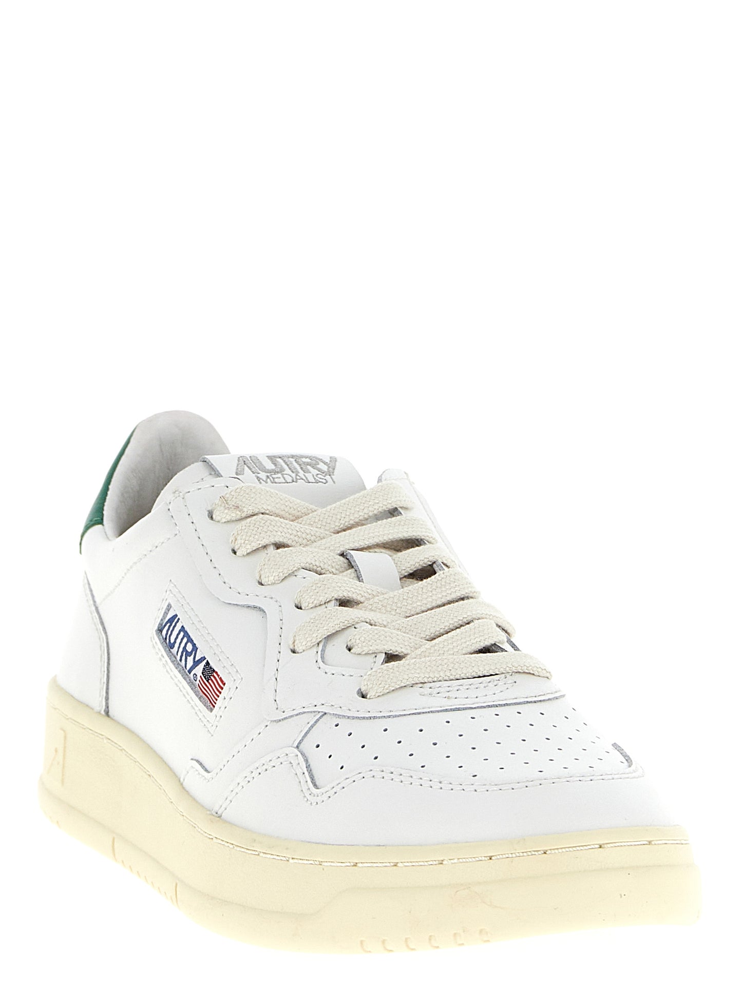 Autry Bicolor Goatskin Low Top Sneakers Curated Luxury Accessories by Orvyn
