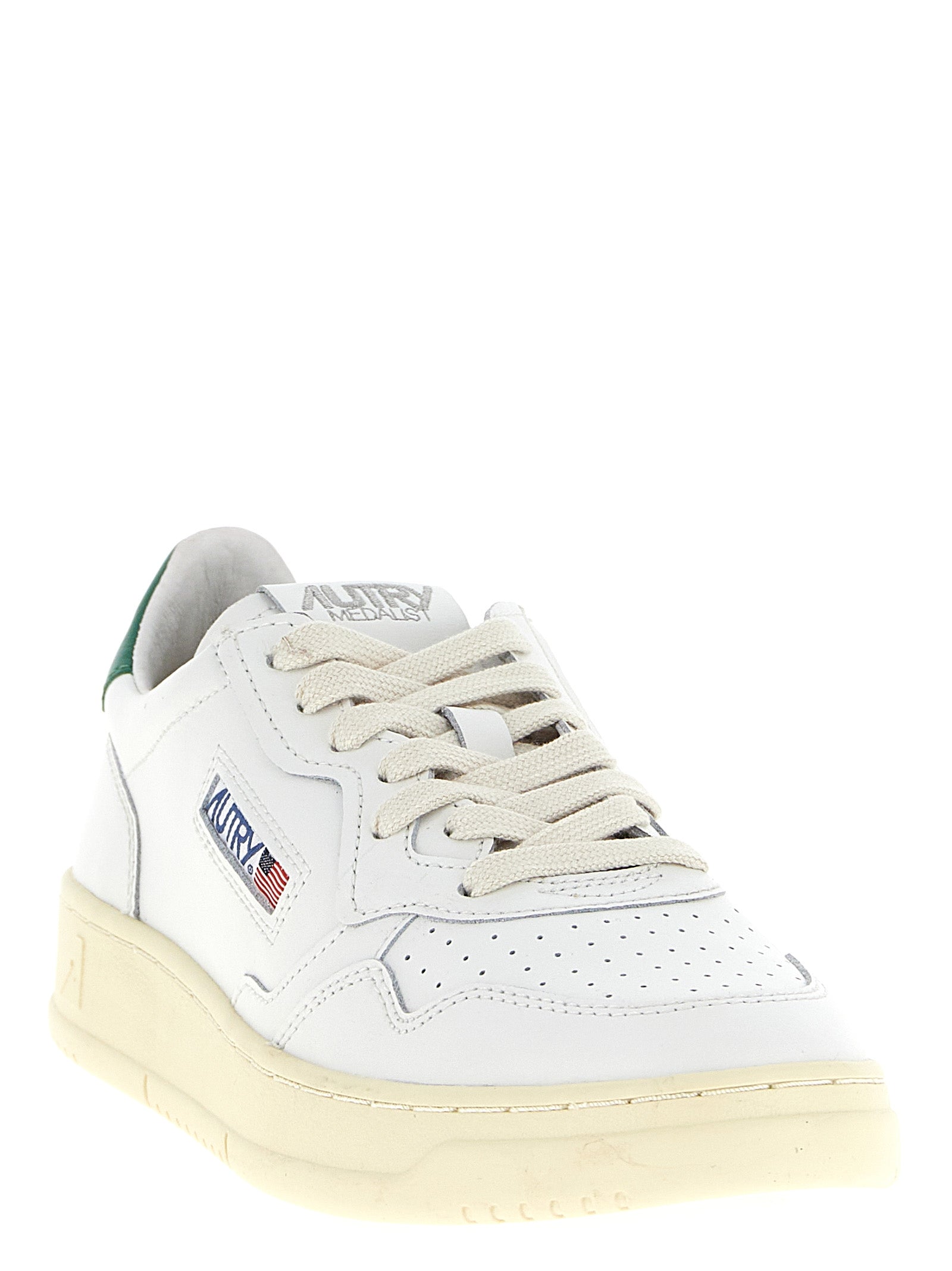 Autry Bicolor Goatskin Low Top Sneakers Curated Luxury Accessories by Orvyn