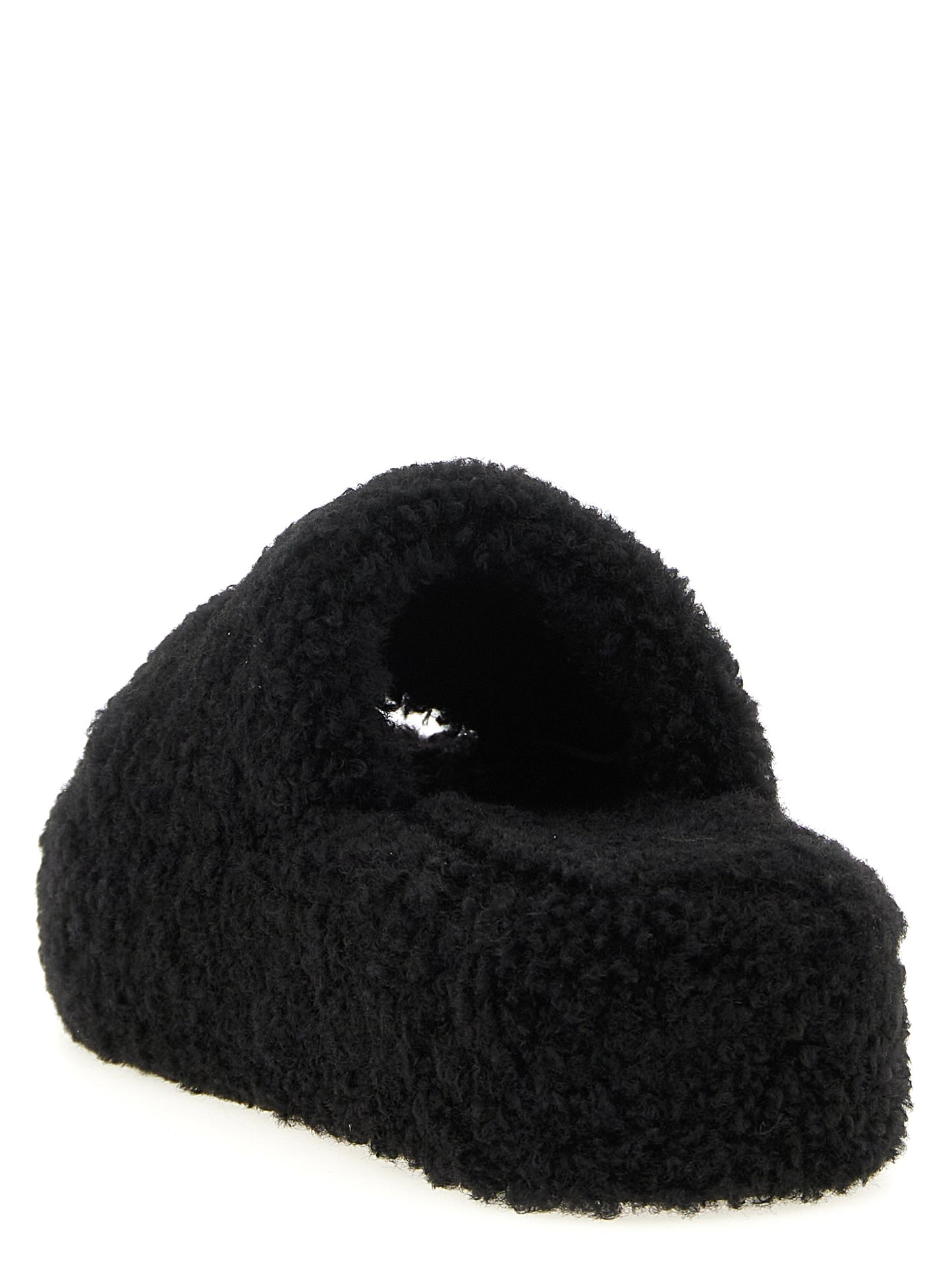 Balenciaga Black Polyester Slides Curated Luxury Accessories by Orvyn
