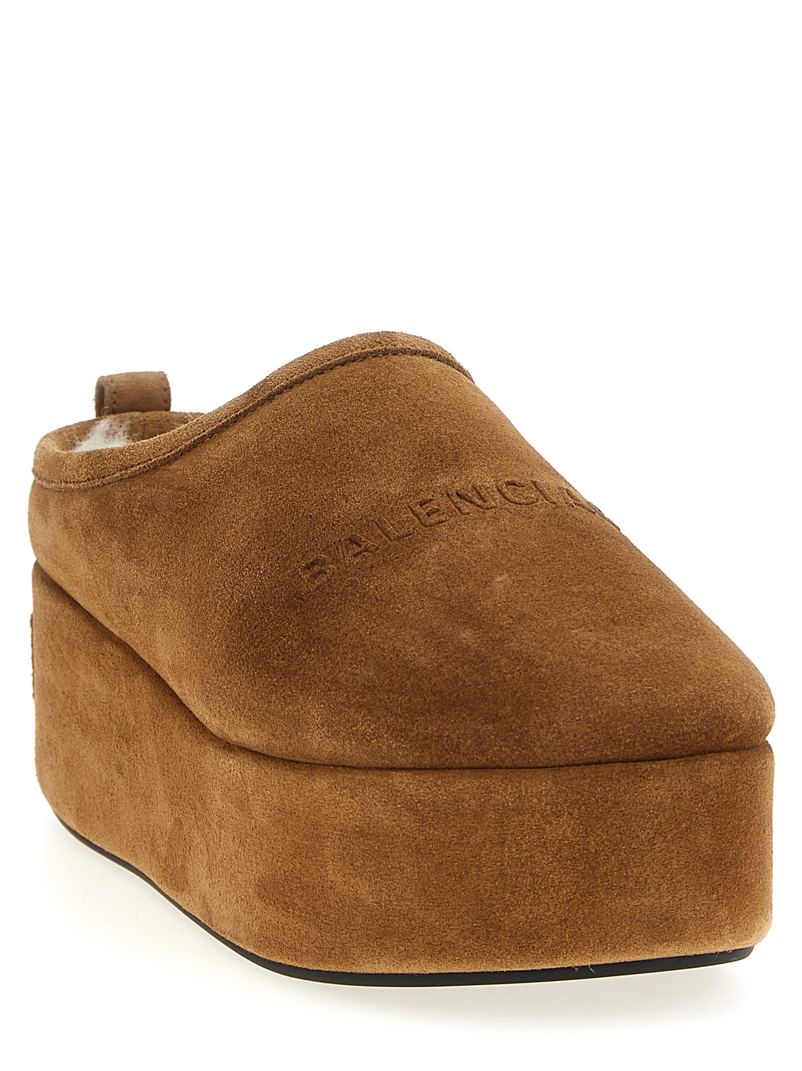 Balenciaga Brown Calfskin Mules Curated Luxury Accessories by Orvyn