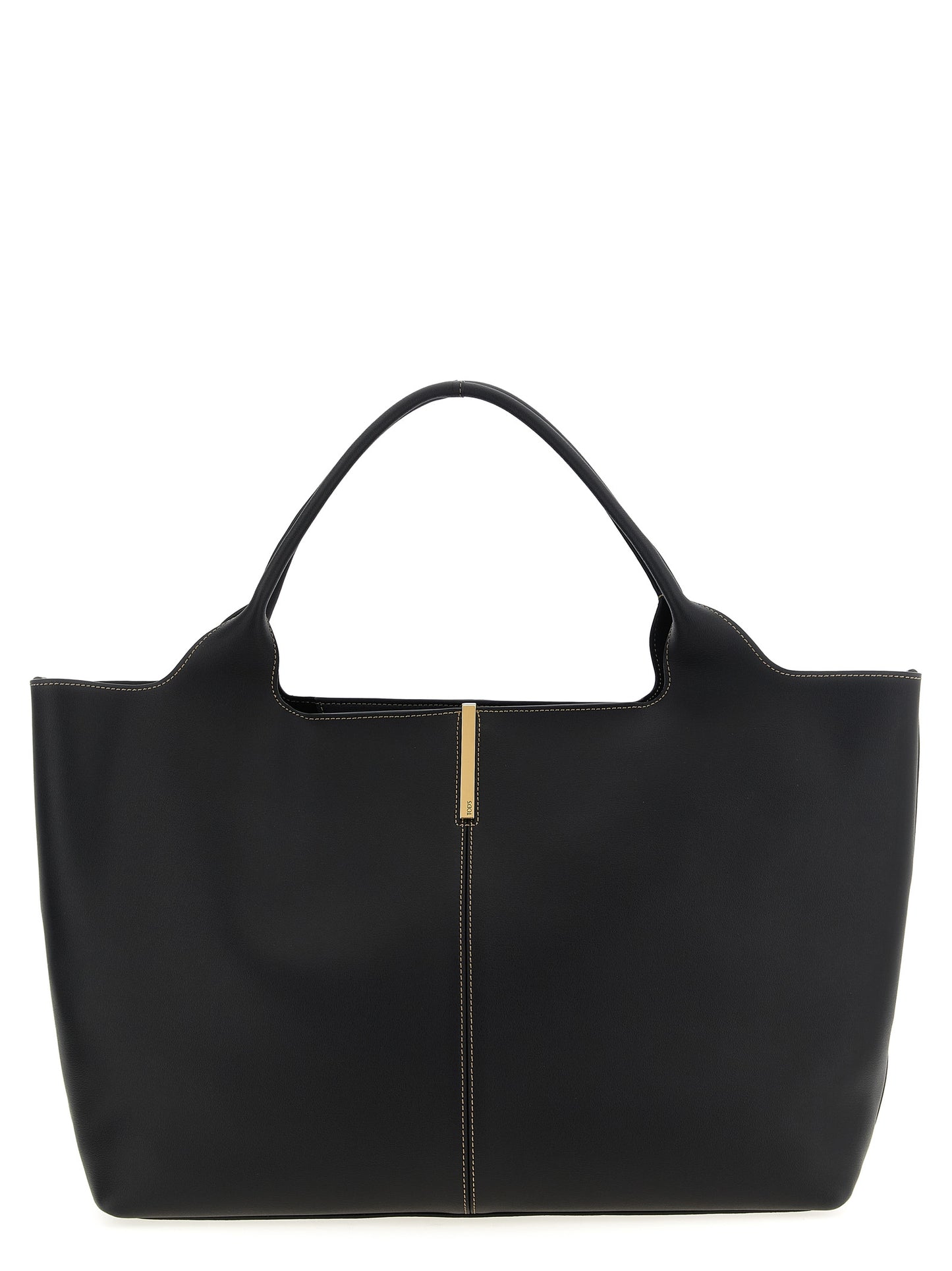 Tod's Black Calfskin Tote Bag Curated Luxury Accessories by Orvyn