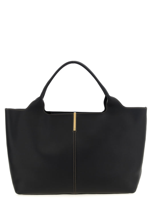 Tod's Black Calfskin Tote Bag Curated Luxury Accessories by Orvyn