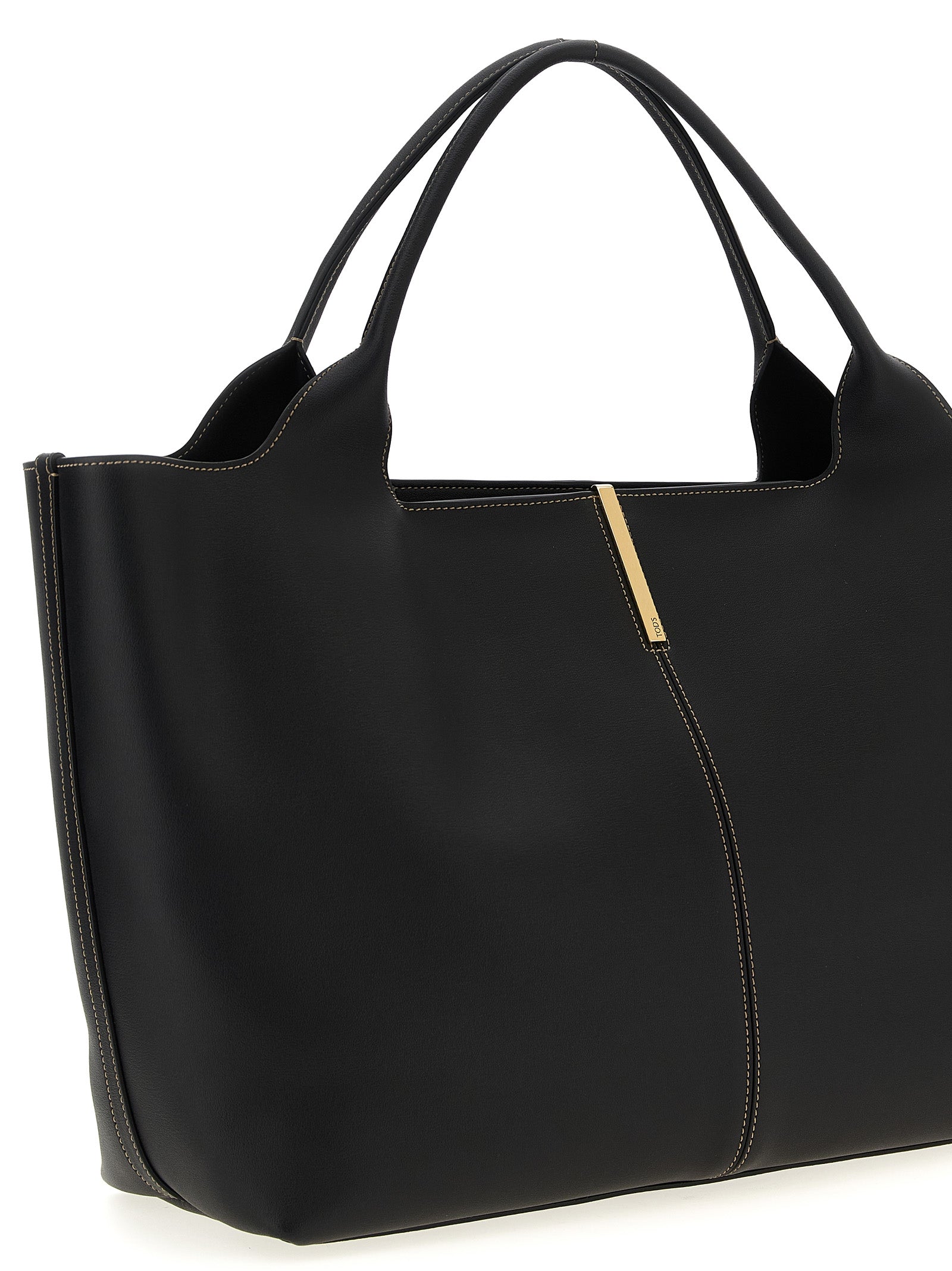 Tod's Black Calfskin Tote Bag Curated Luxury Accessories by Orvyn
