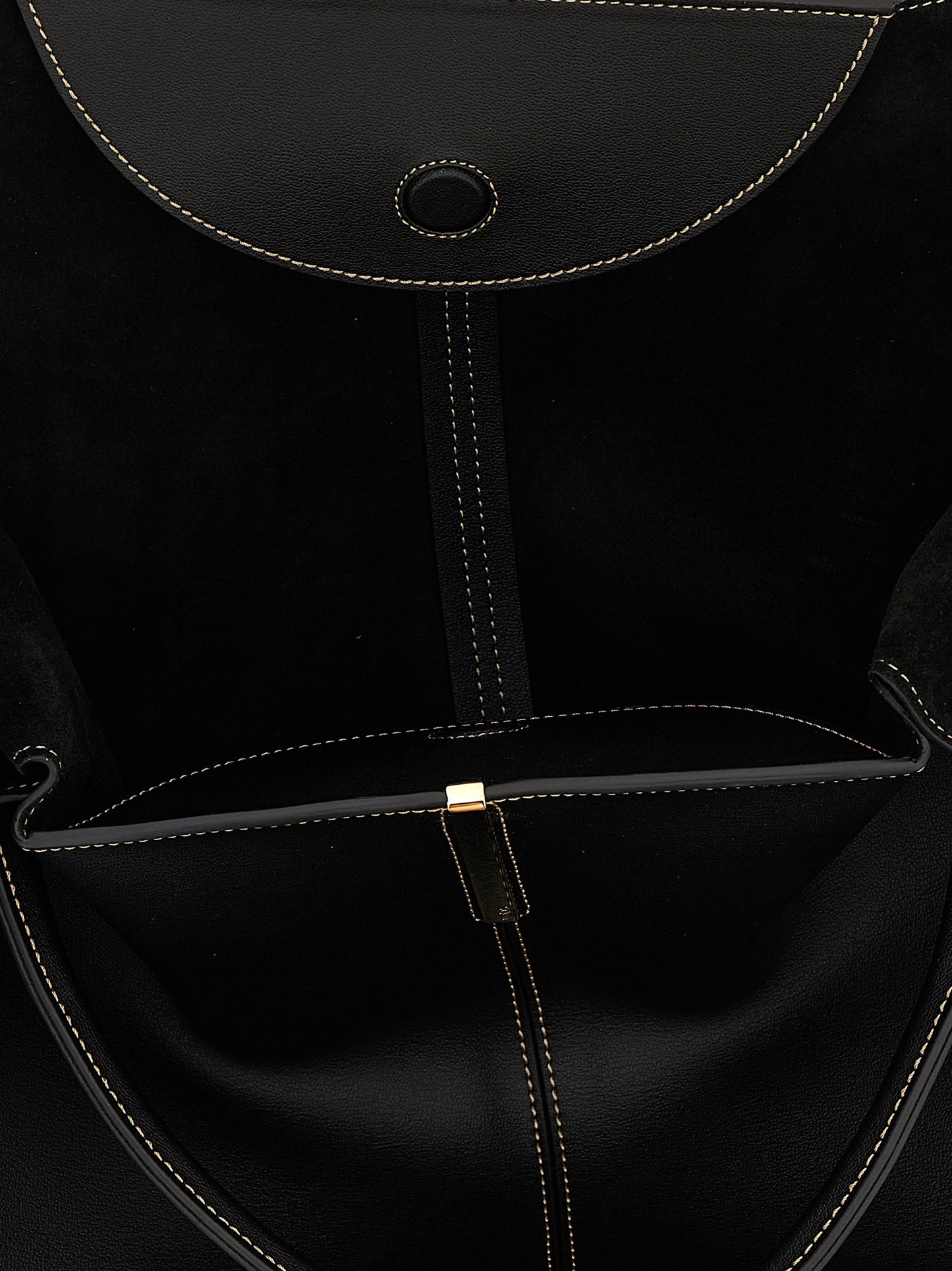 Tod's Black Calfskin Tote Bag Curated Luxury Accessories by Orvyn