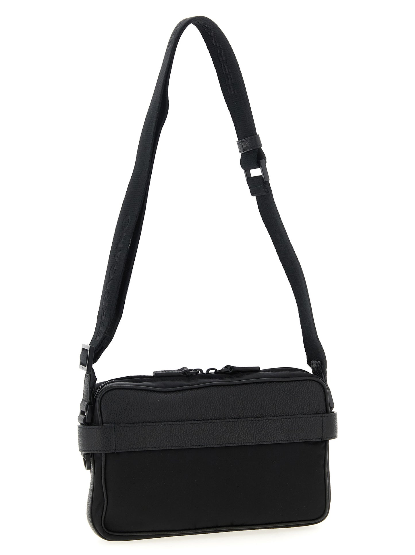 Ferragamo Black Fabric Crossbody Bag Curated Luxury Accessories by Orvyn
