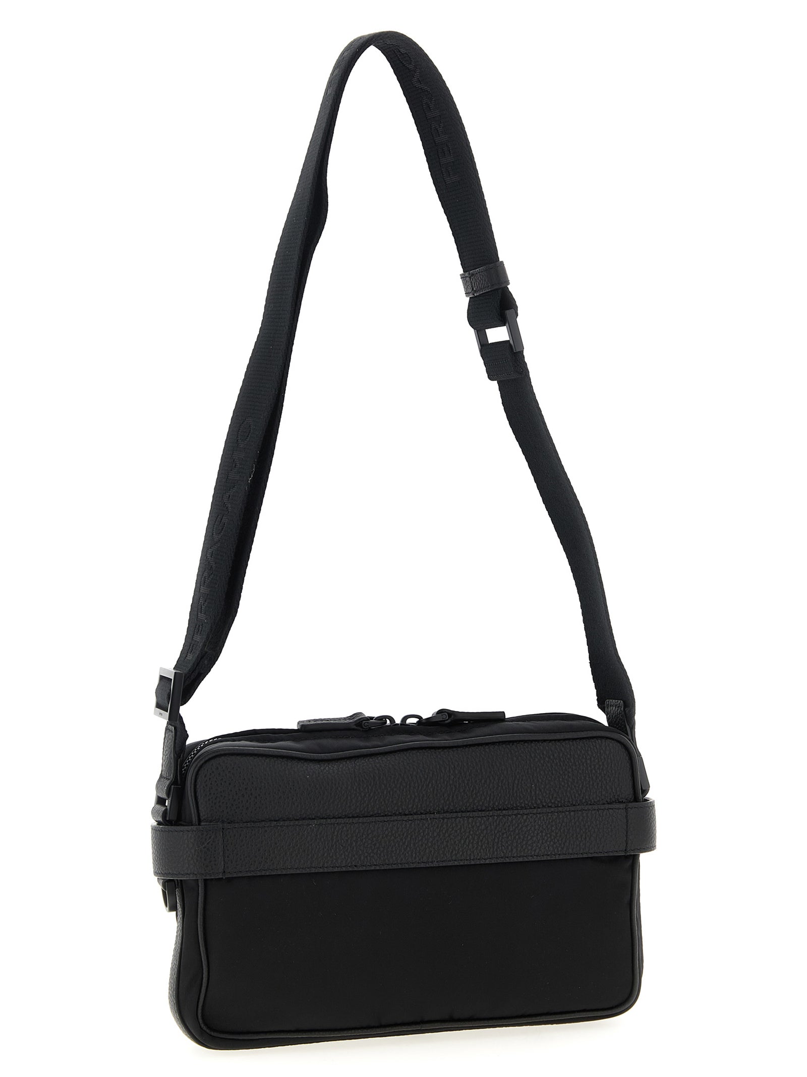 Ferragamo Black Fabric Crossbody Bag Curated Luxury Accessories by Orvyn