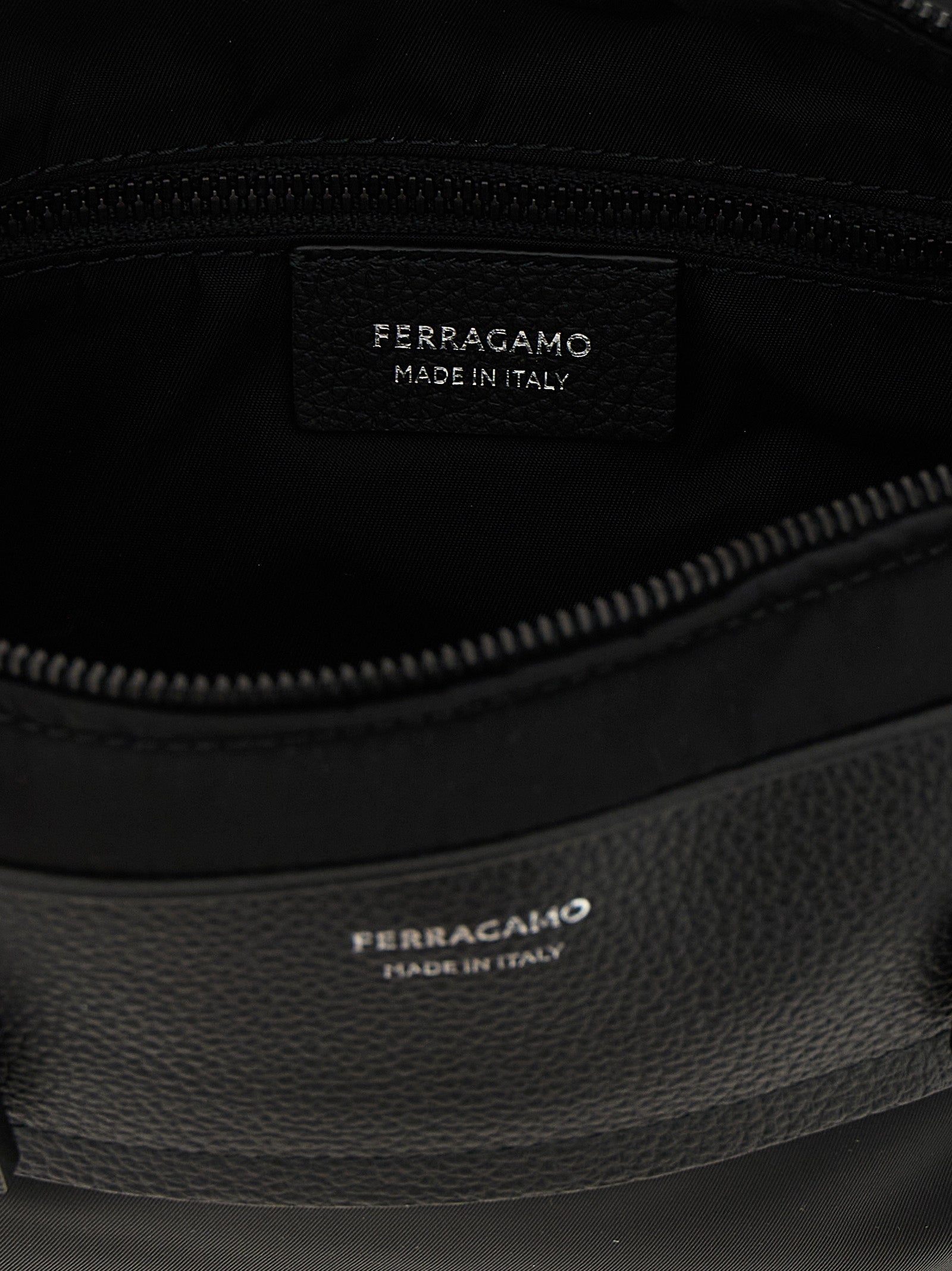 Ferragamo Black Fabric Crossbody Bag Curated Luxury Accessories by Orvyn