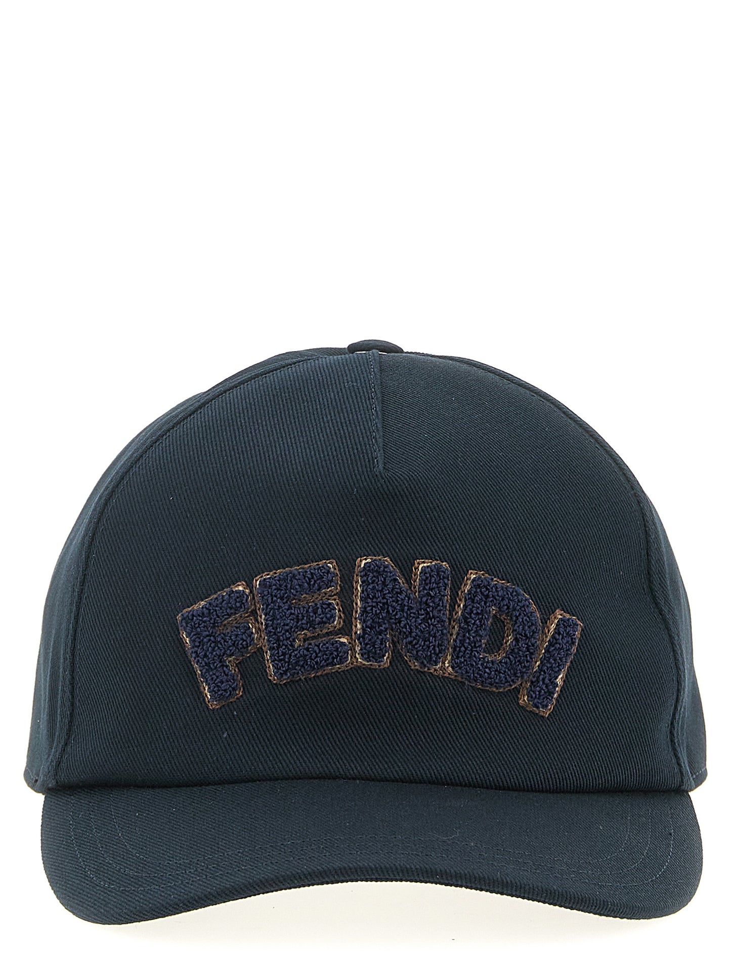Fendi Blue Cotton Cap (Baseball Hat) Curated Luxury Accessories by Orvyn