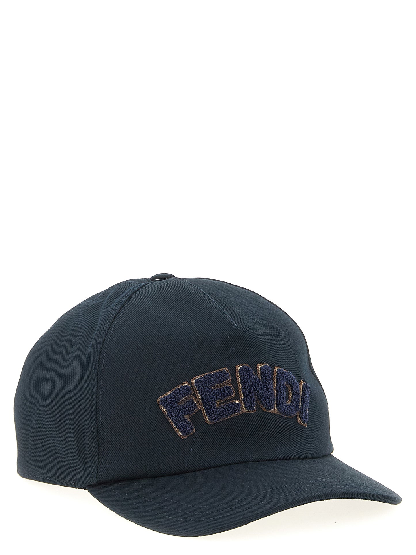 Fendi Blue Cotton Cap (Baseball Hat) Curated Luxury Accessories by Orvyn