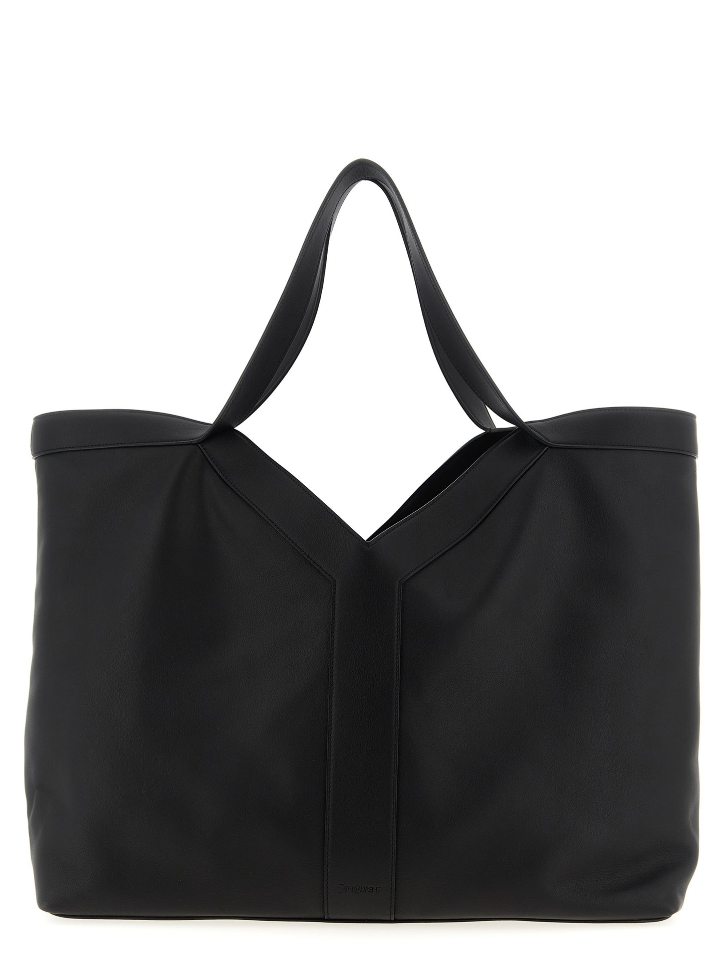 Saint Laurent Black Calfskin Tote Bag Curated Luxury Accessories by Orvyn