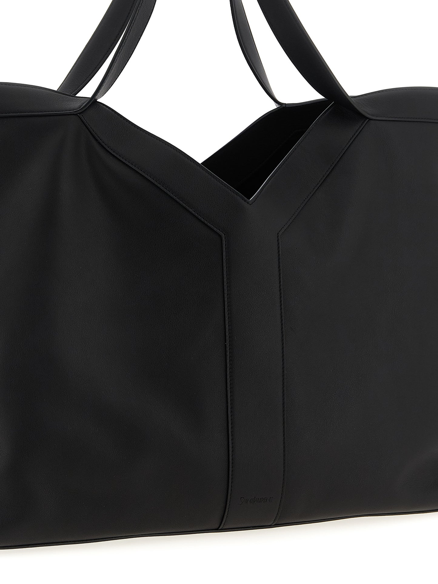 Saint Laurent Black Calfskin Tote Bag Curated Luxury Accessories by Orvyn