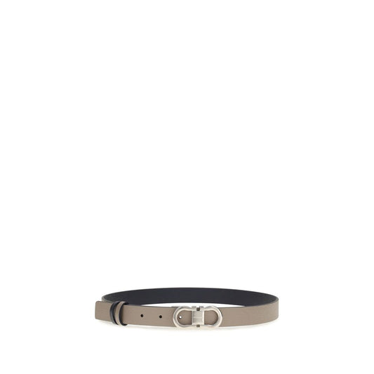 Ferragamo Gray Calf Leather Bos Taurus Regular Belt Curated Luxury Accessories by Orvyn
